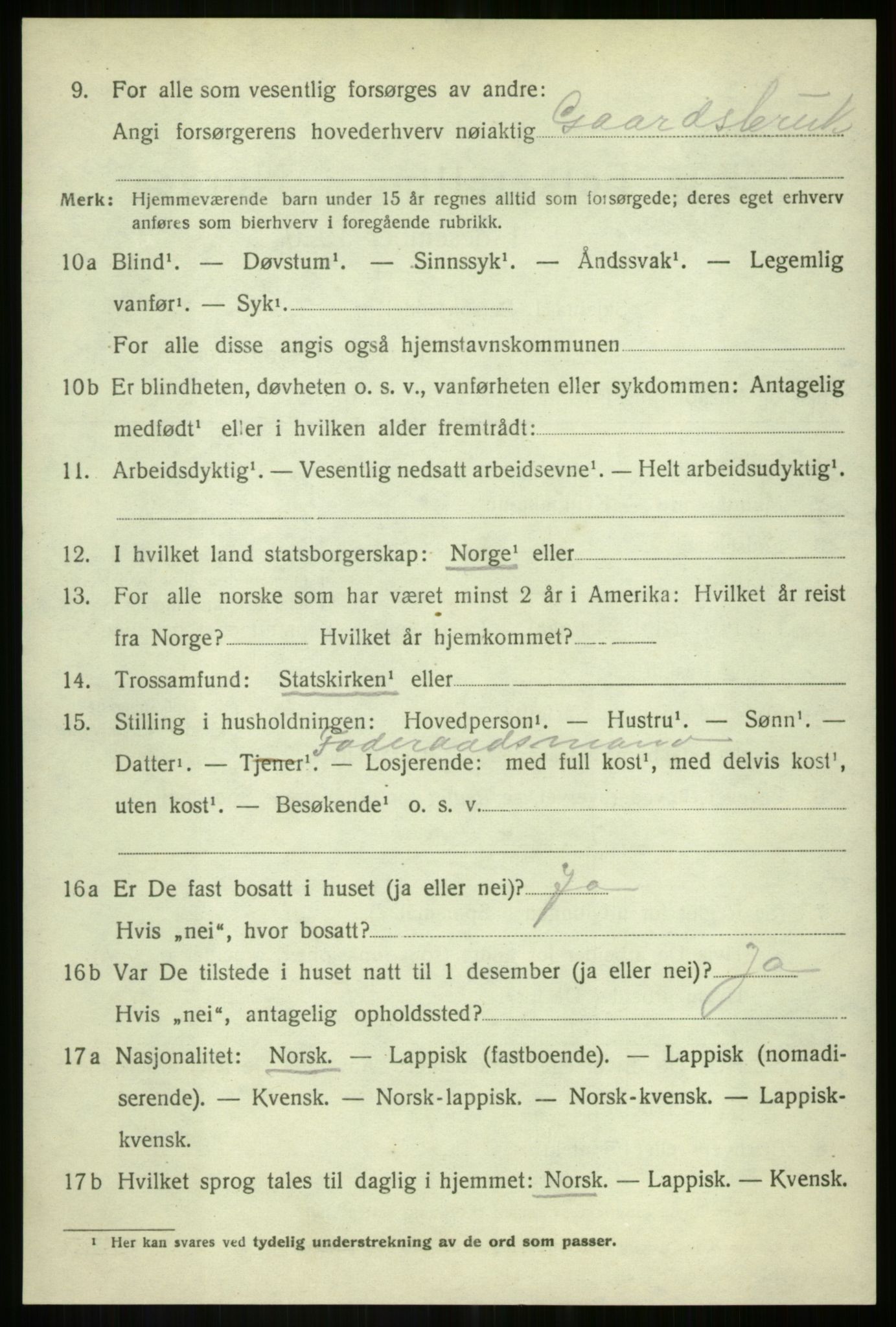 SATØ, 1920 census for Målselv, 1920, p. 8626