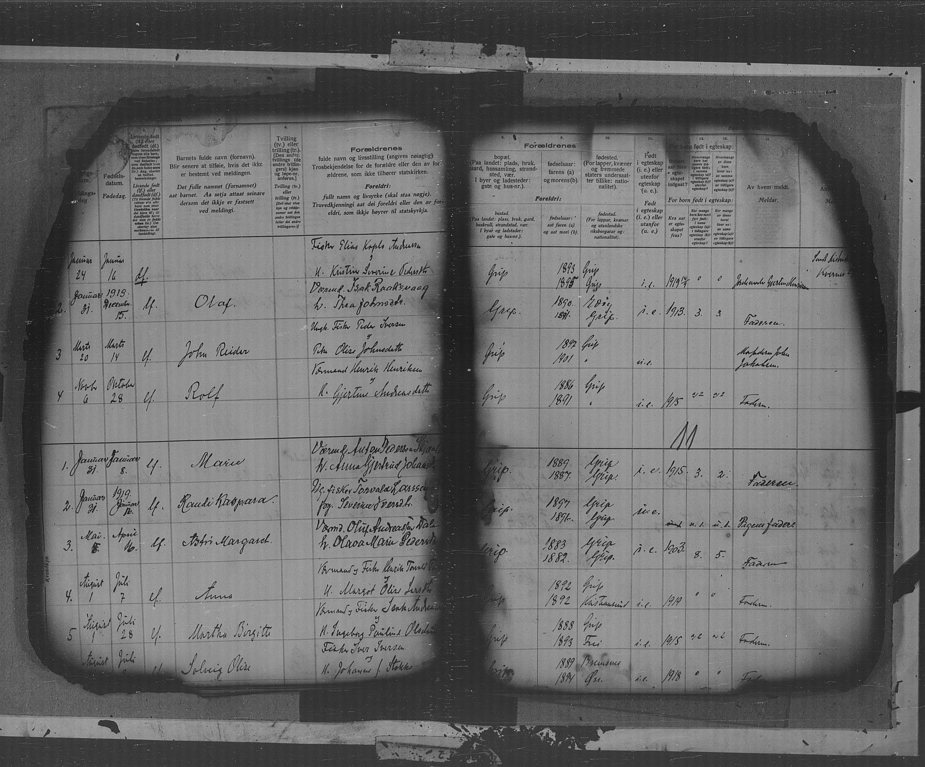 Kristiansund sokneprestkontor, SAT/A-1068/1/II/II4: Birth register no. 38, 1916-1950, p. 11