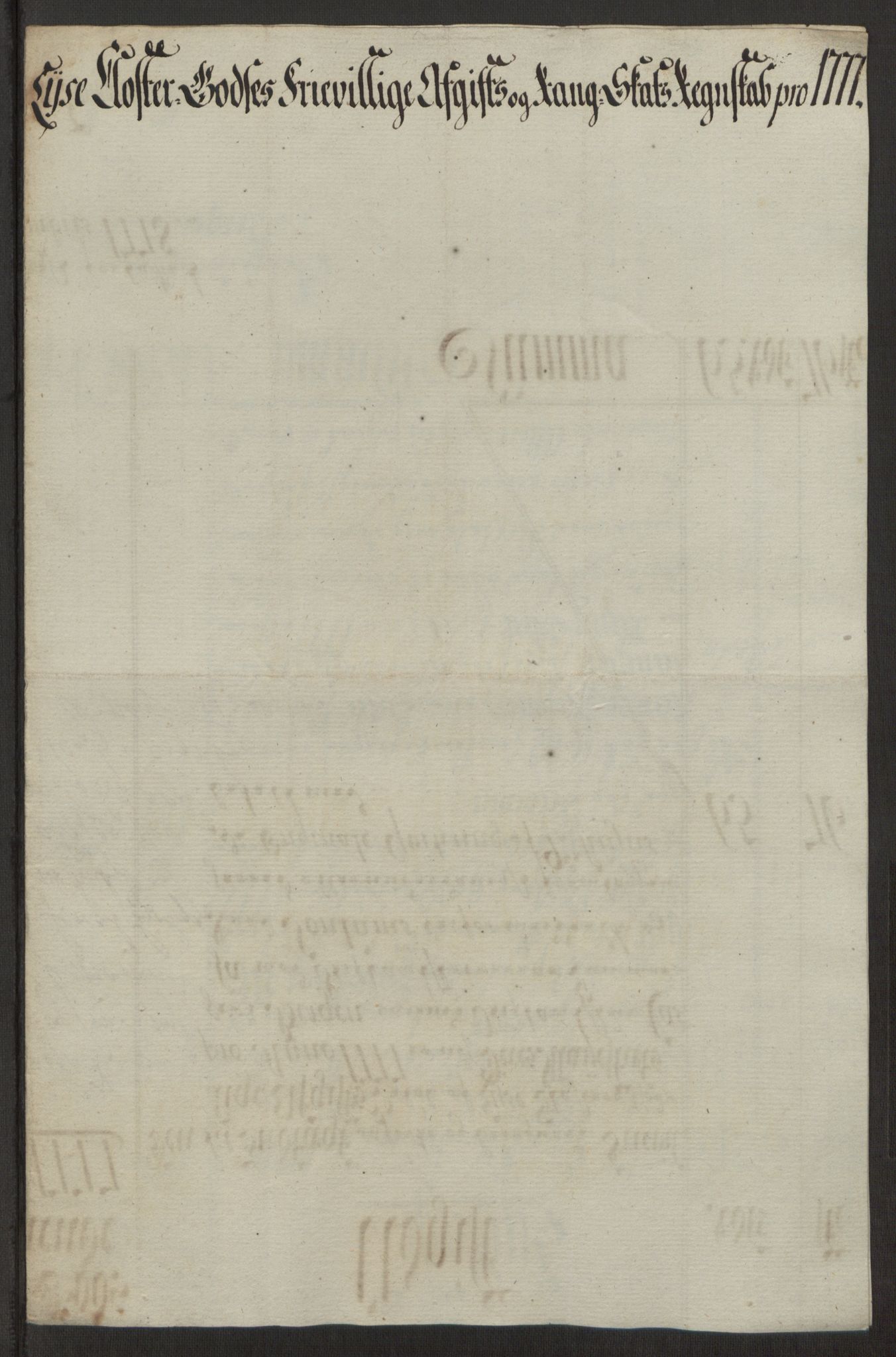 Rentekammeret inntil 1814, Reviderte regnskaper, Fogderegnskap, AV/RA-EA-4092/R50/L3180: Ekstraskatten Lyse kloster, 1762-1783, p. 400