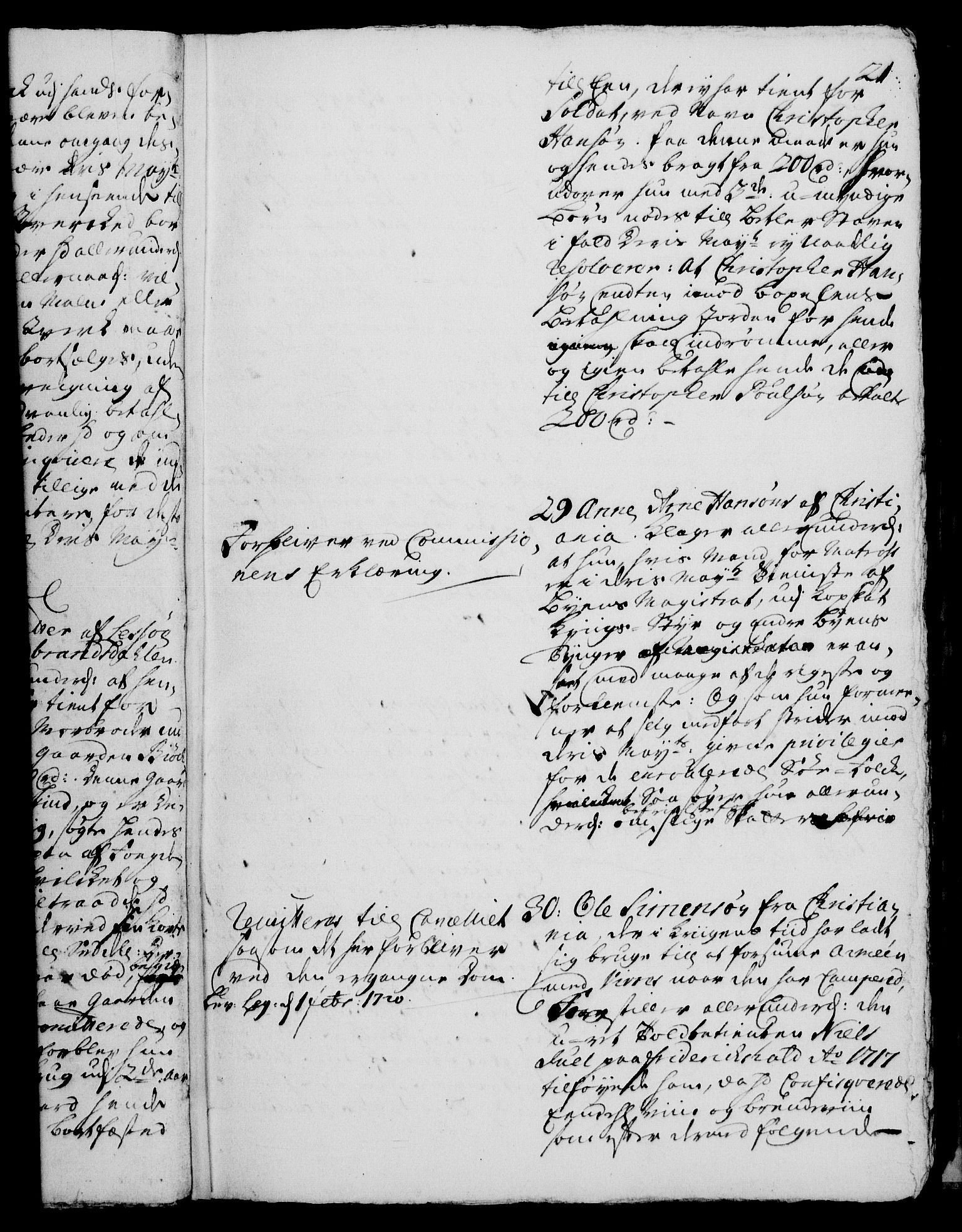 Rentekammeret, Kammerkanselliet, RA/EA-3111/G/Gh/Gha/L0001: Norsk ekstraktmemorialprotokoll, sak. 1-375 (merket RK 53.46), 1720, p. 21
