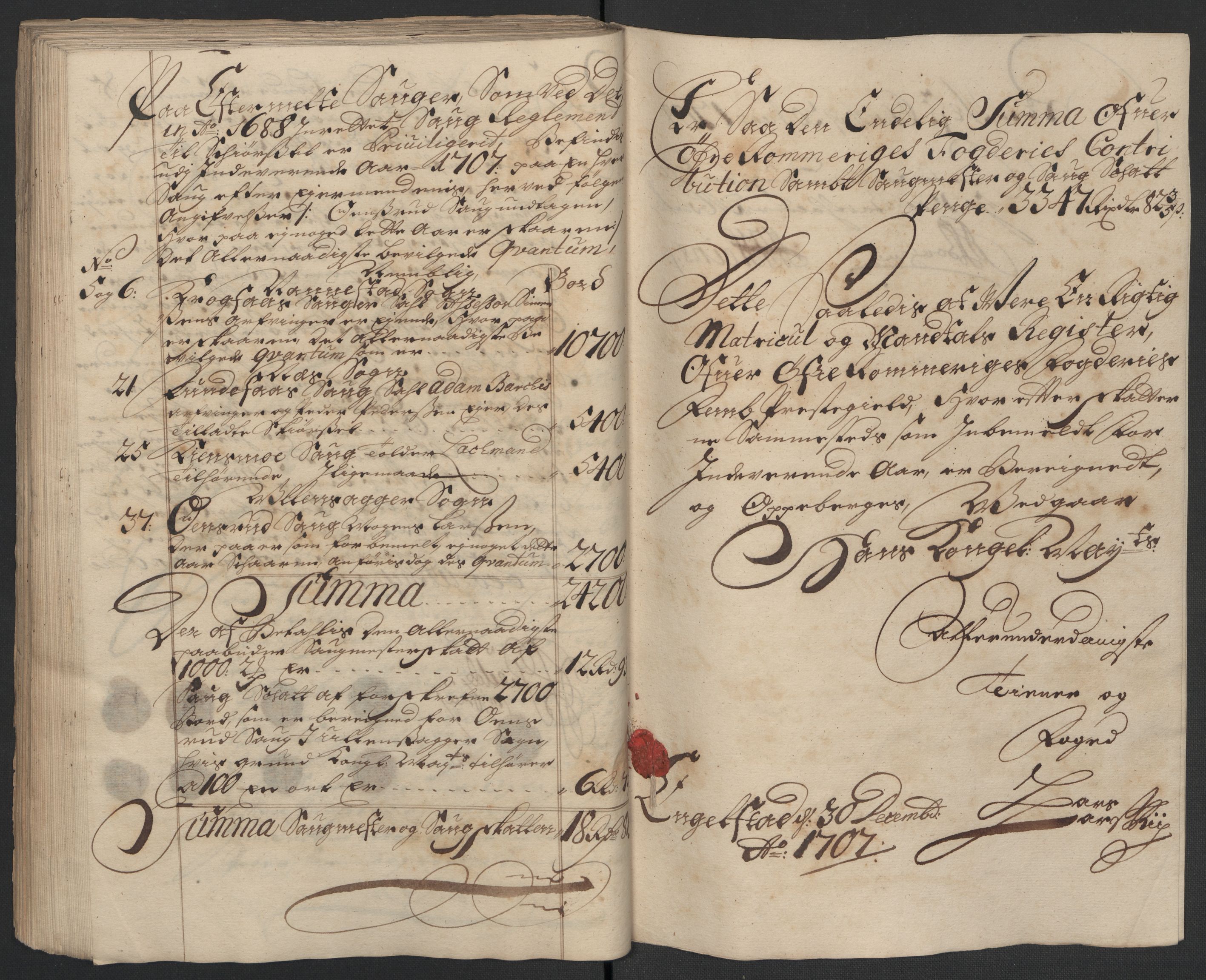 Rentekammeret inntil 1814, Reviderte regnskaper, Fogderegnskap, AV/RA-EA-4092/R12/L0718: Fogderegnskap Øvre Romerike, 1706-1707, p. 359