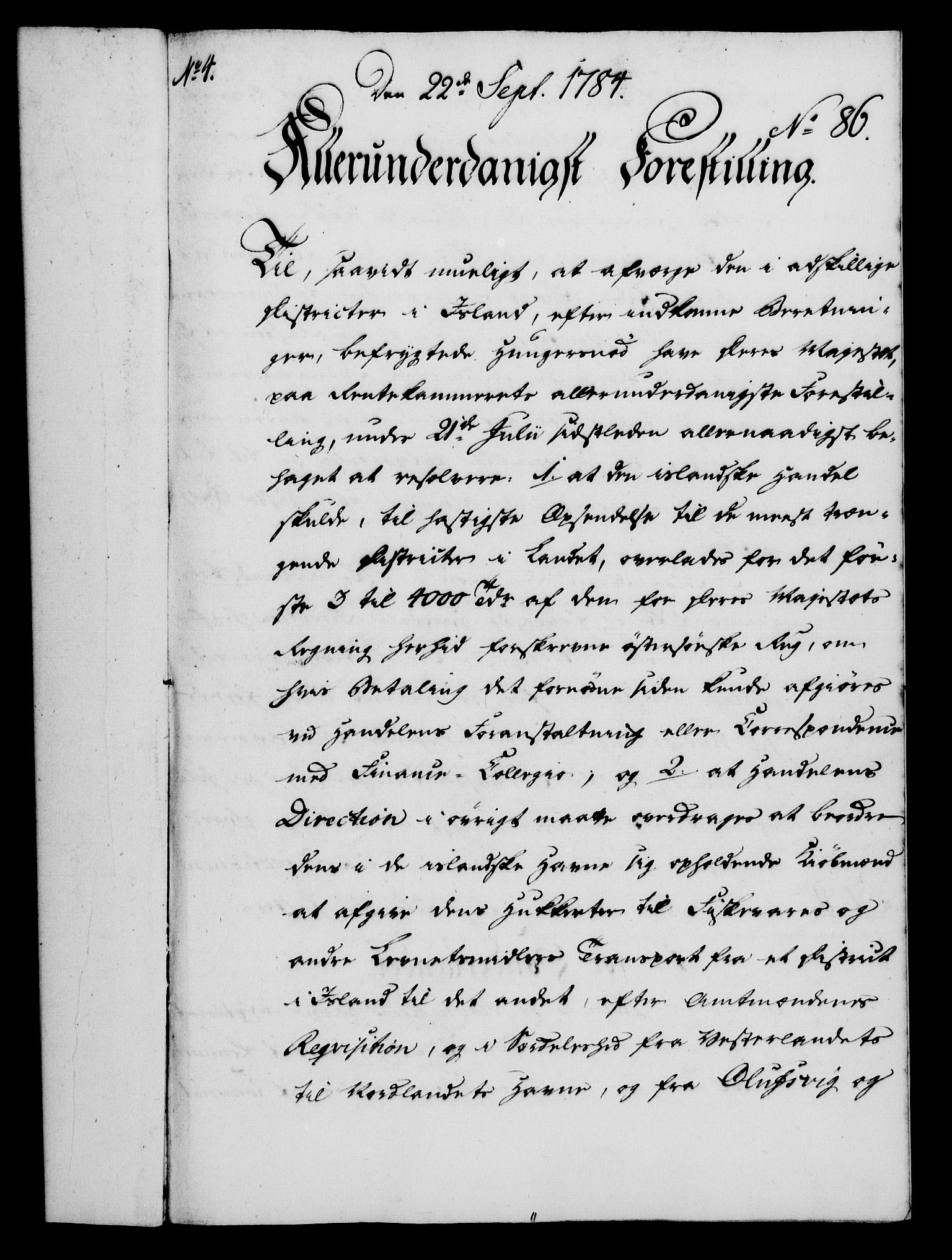 Rentekammeret, Kammerkanselliet, RA/EA-3111/G/Gf/Gfa/L0066: Norsk relasjons- og resolusjonsprotokoll (merket RK 52.66), 1784, p. 601