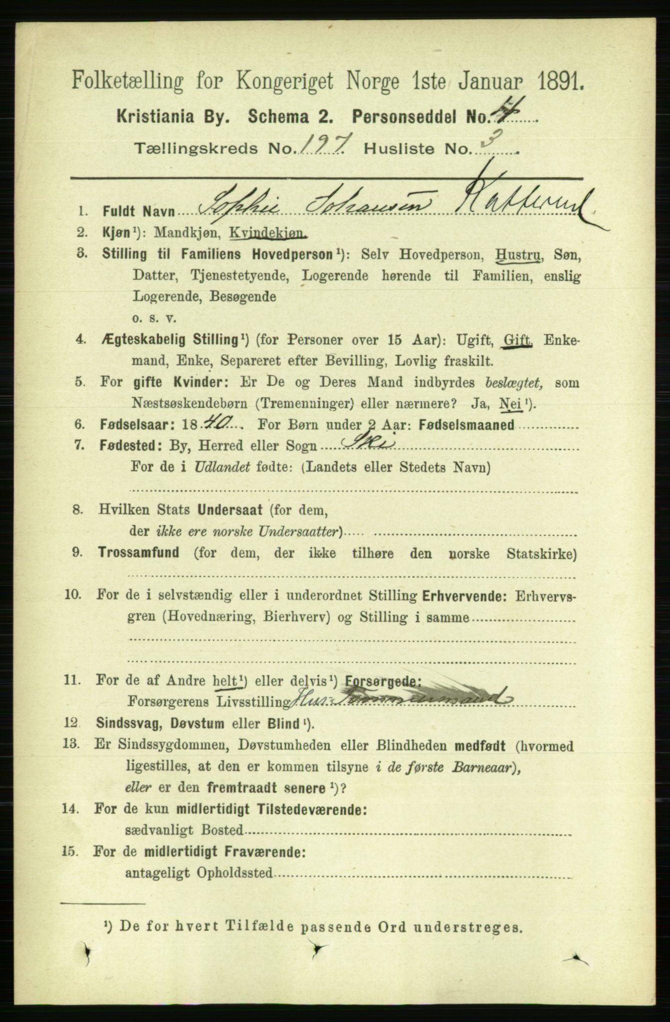 RA, 1891 census for 0301 Kristiania, 1891, p. 118866