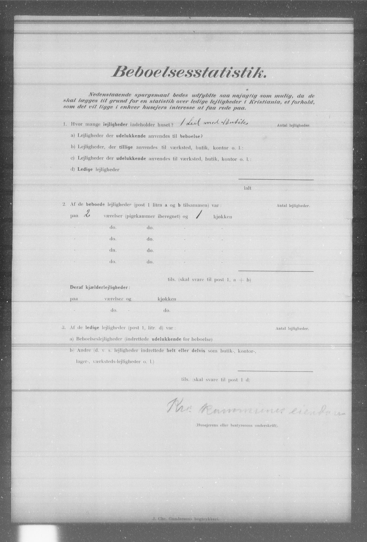 OBA, Municipal Census 1902 for Kristiania, 1902, p. 6608