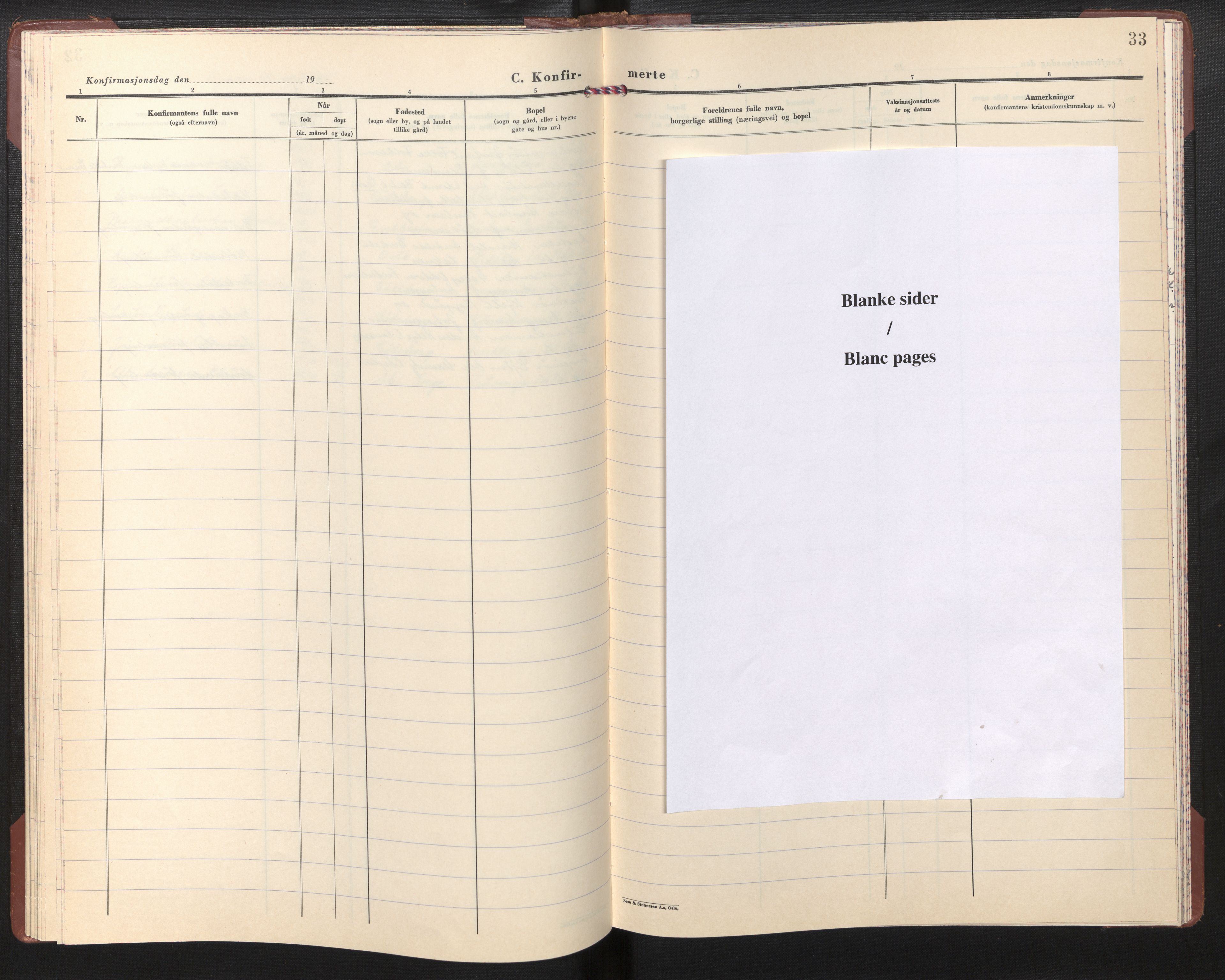 Den norske sjømannsmisjon i utlandet/Gøteborg, AV/SAB-SAB/PA-0109/H/Ha/L0002: Parish register (official) no. A 2, 1961-1965, p. 32b-33a