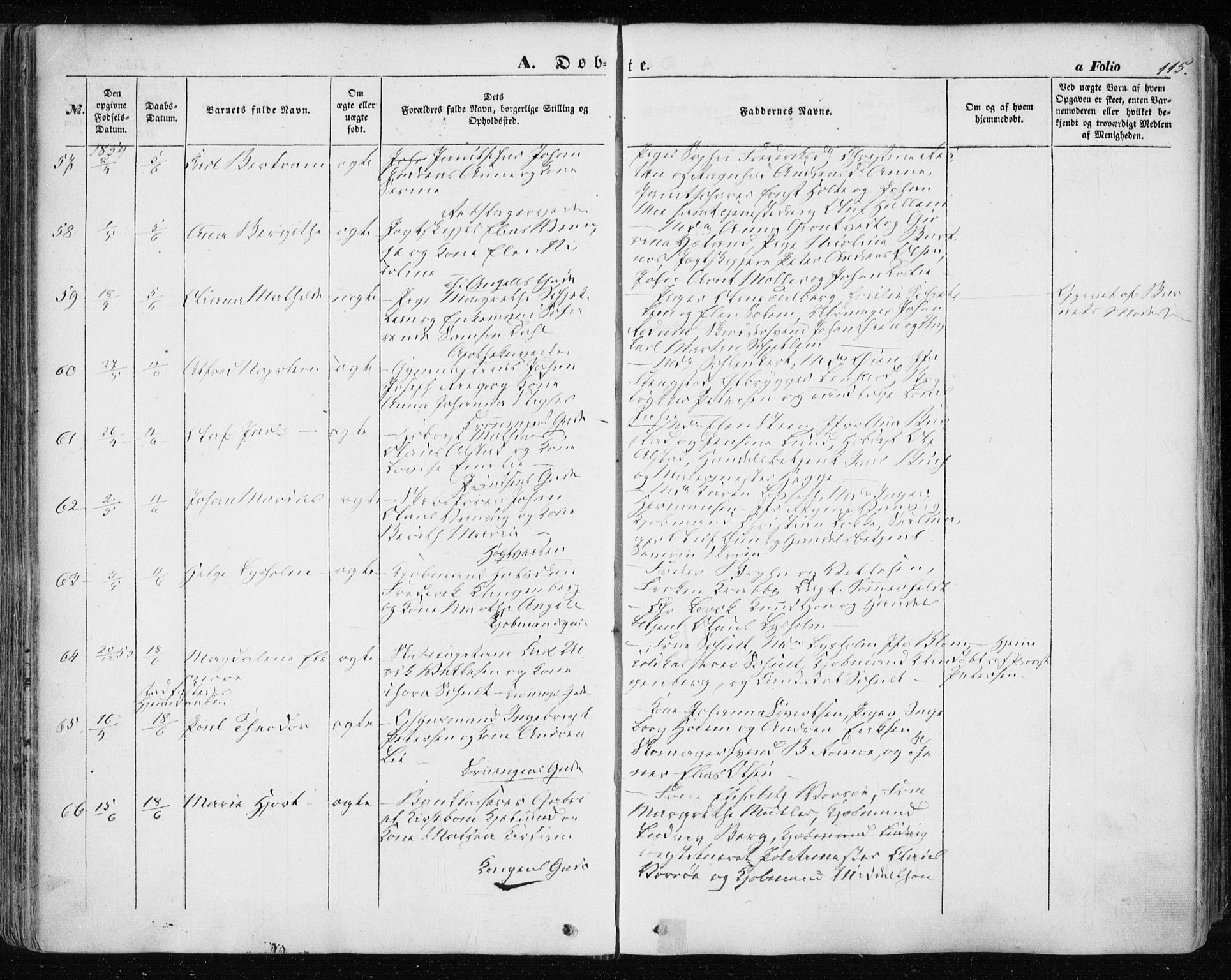 Ministerialprotokoller, klokkerbøker og fødselsregistre - Sør-Trøndelag, AV/SAT-A-1456/601/L0051: Parish register (official) no. 601A19, 1848-1857, p. 115