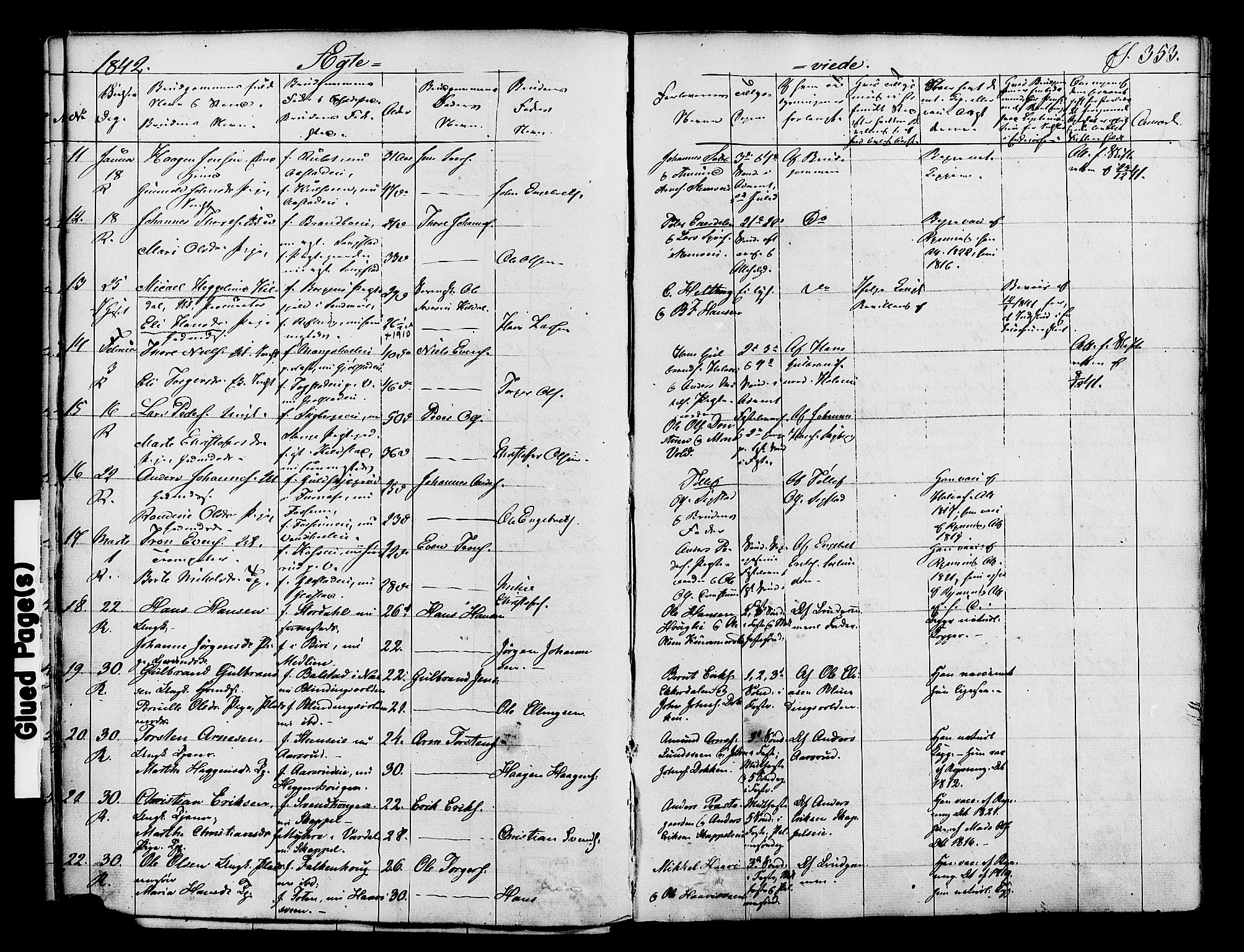 Ringsaker prestekontor, SAH/PREST-014/K/Ka/L0008: Parish register (official) no. 8, 1837-1850, p. 353