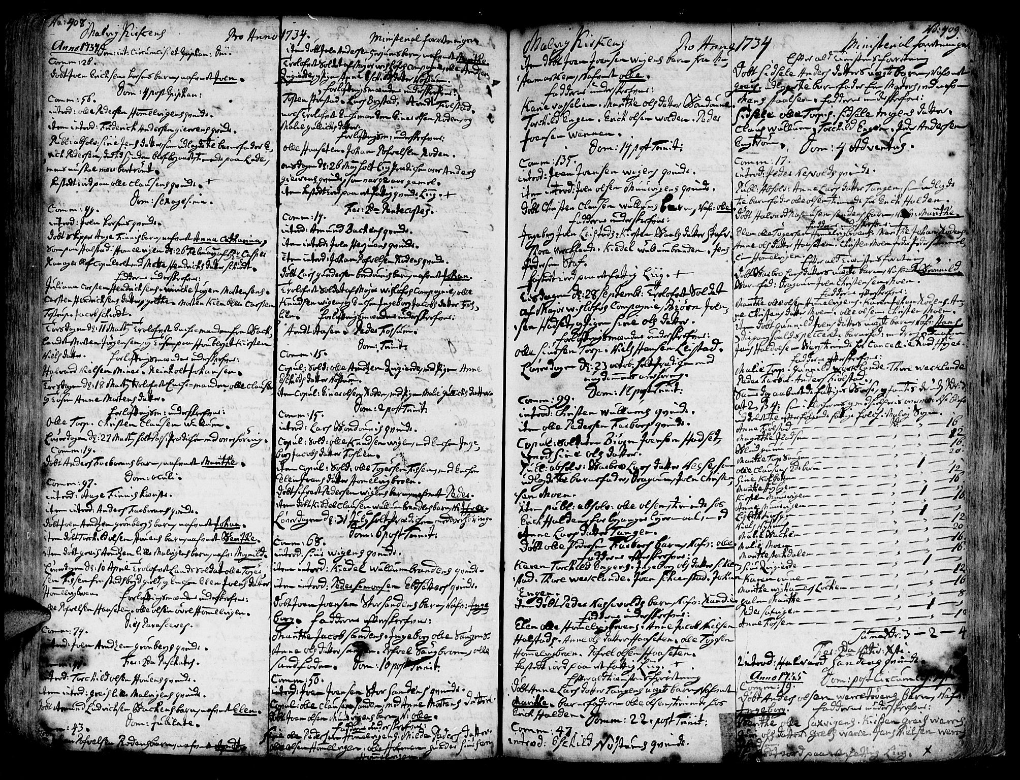 Ministerialprotokoller, klokkerbøker og fødselsregistre - Sør-Trøndelag, SAT/A-1456/606/L0277: Parish register (official) no. 606A01 /3, 1727-1780, p. 408-409