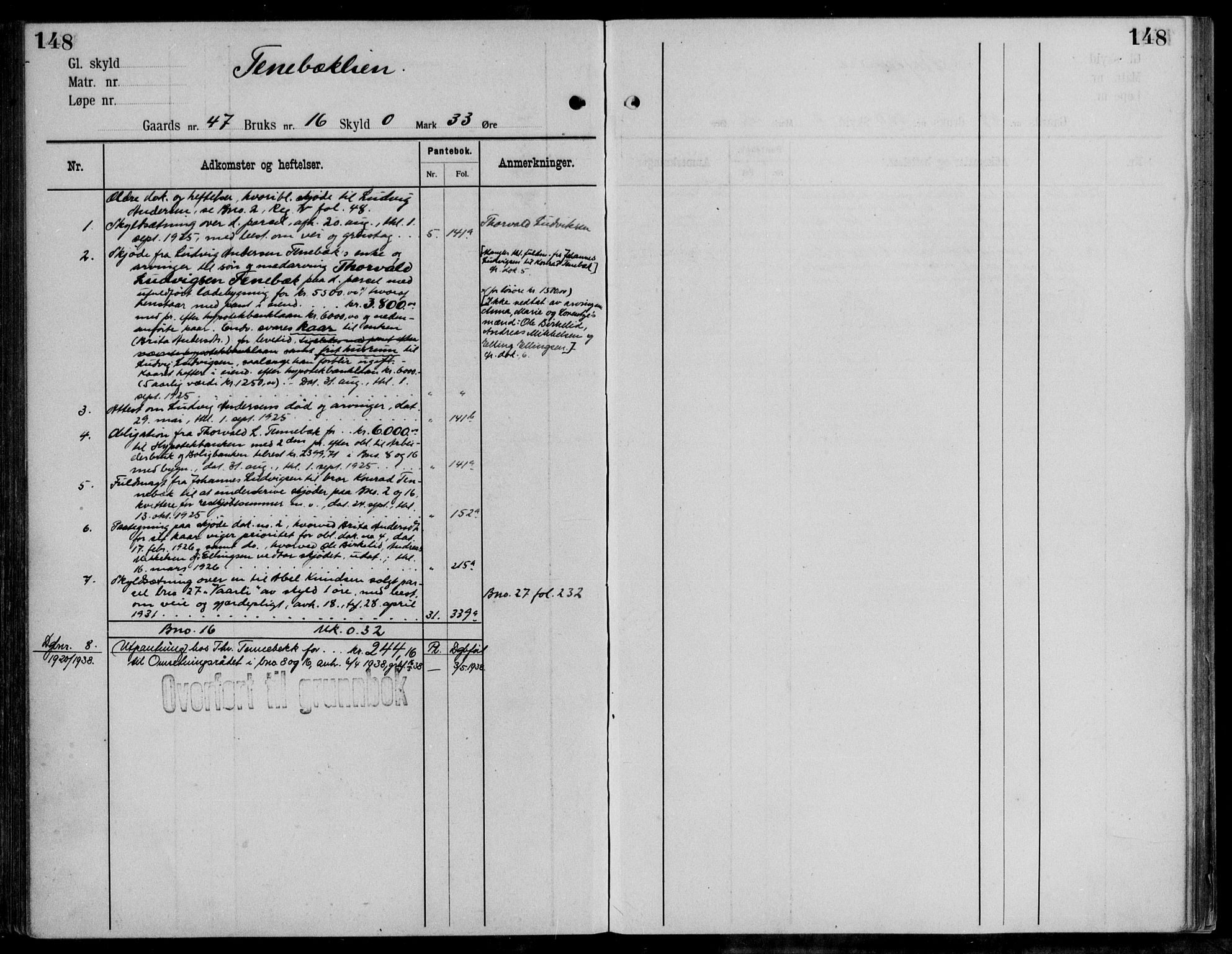 Midhordland sorenskriveri, AV/SAB-A-3001/1/G/Ga/Gab/L0111: Mortgage register no. II.A.b.111, p. 148