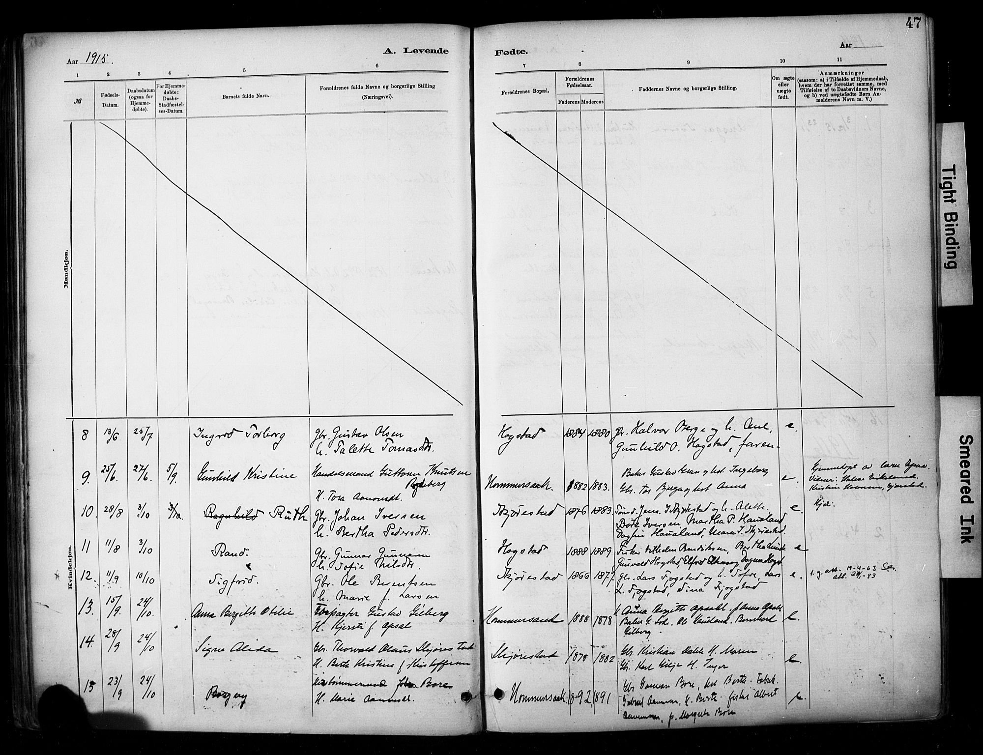 Hetland sokneprestkontor, AV/SAST-A-101826/30/30BA/L0010: Parish register (official) no. A 10, 1882-1925, p. 47