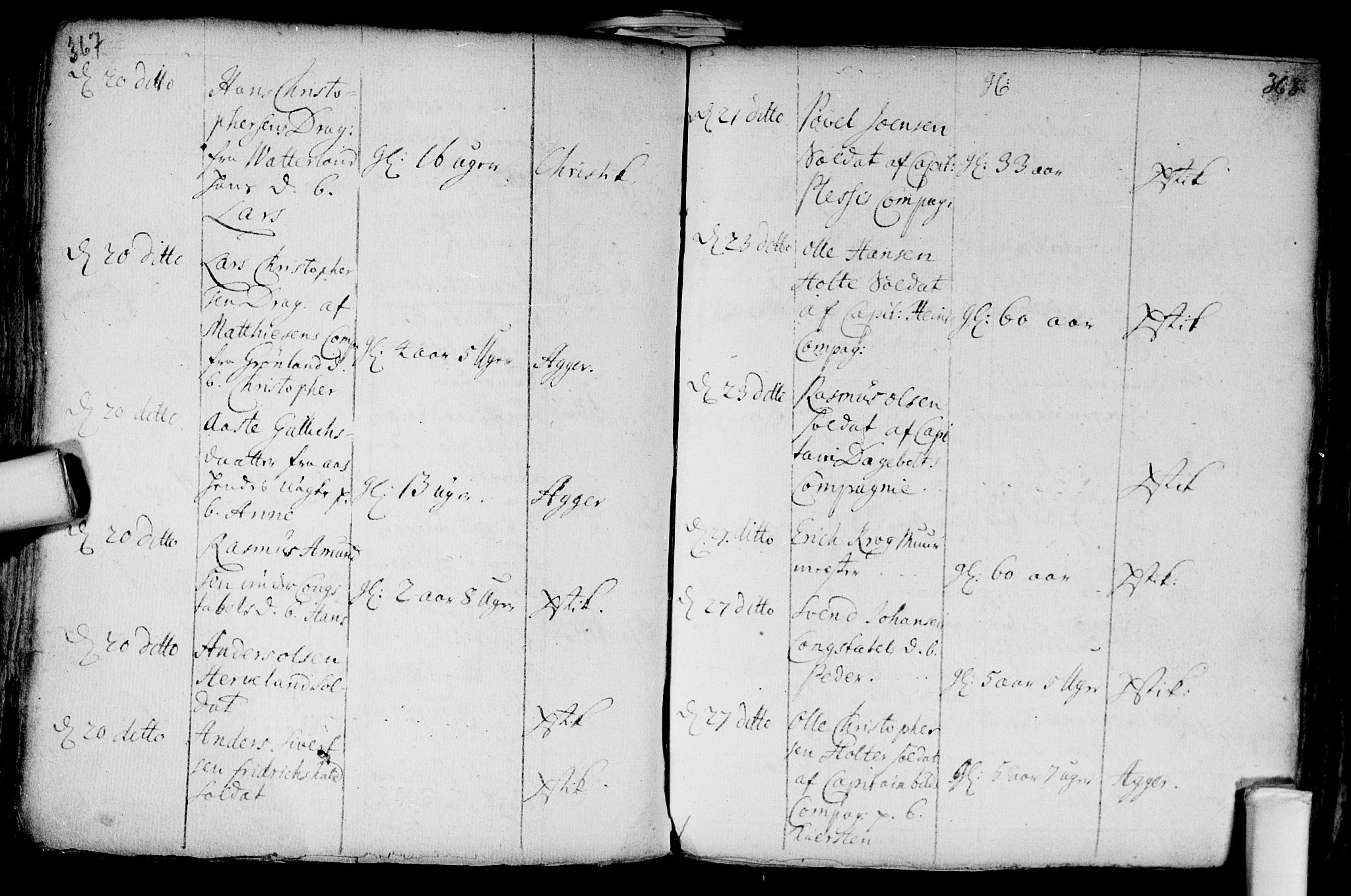 Aker prestekontor kirkebøker, AV/SAO-A-10861/F/L0002: Parish register (official) no. 2, 1714-1720, p. 367-368