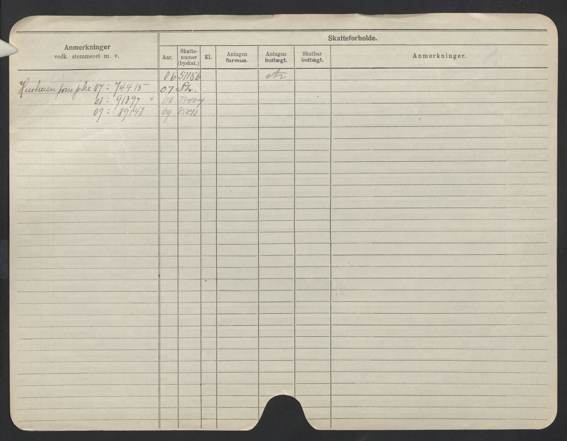 Oslo folkeregister, Registerkort, SAO/A-11715/F/Fa/Fac/L0011: Menn, 1906-1914, p. 250b