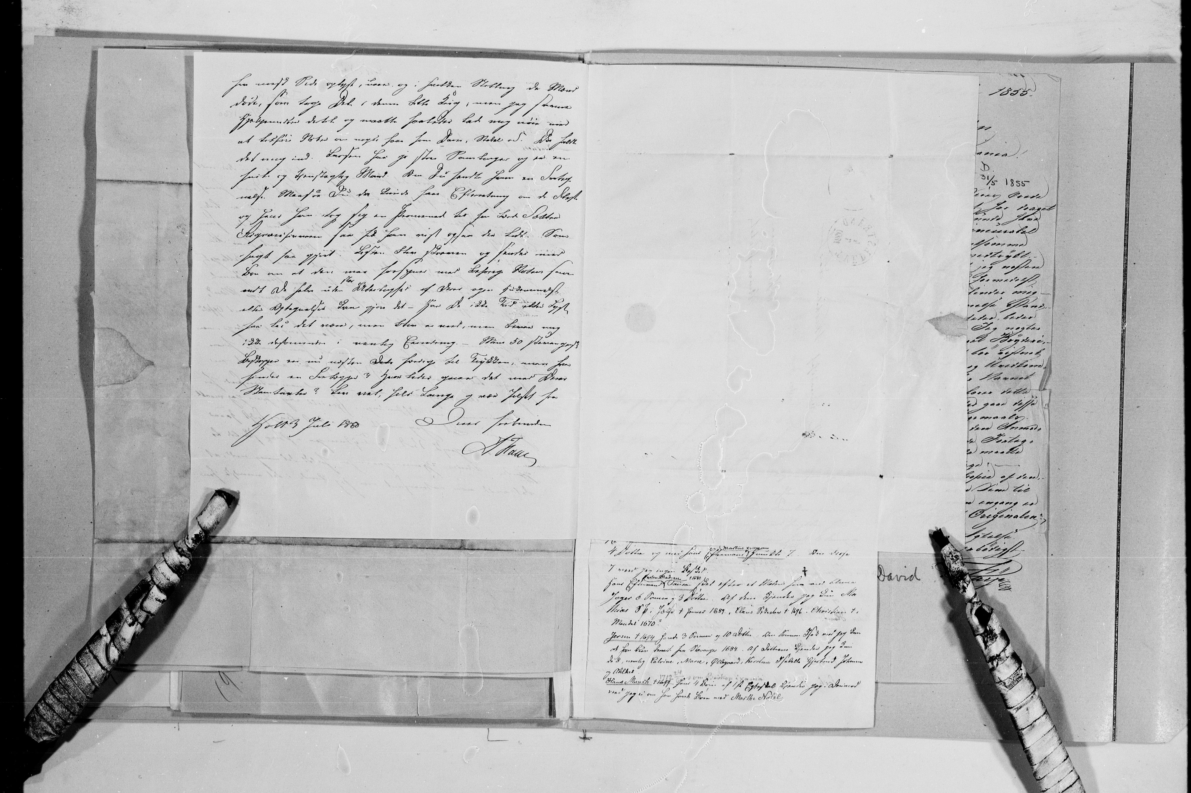 Lassens samlinger, AV/RA-PA-0051/G/L0097: Alfabetisk ordnede brev til Wilhelm Lassen: Fabritius - Grønvold, 1815-1907, p. 18