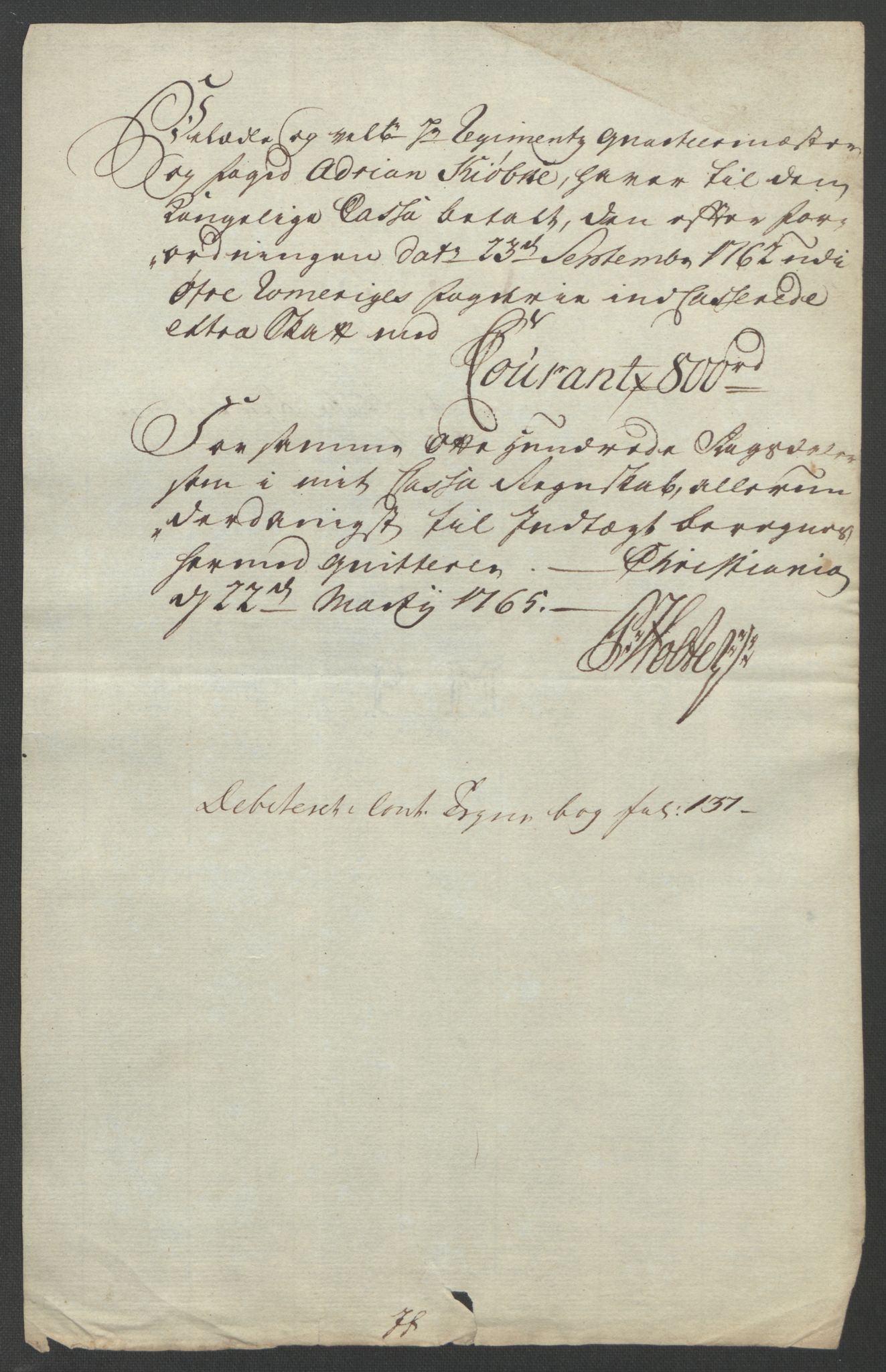 Rentekammeret inntil 1814, Reviderte regnskaper, Fogderegnskap, AV/RA-EA-4092/R12/L0804: Ekstraskatten Øvre Romerike, 1764, p. 290