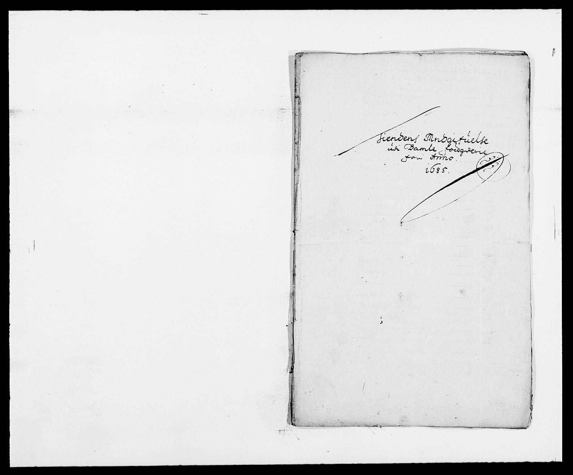 Rentekammeret inntil 1814, Reviderte regnskaper, Fogderegnskap, AV/RA-EA-4092/R34/L2048: Fogderegnskap Bamble, 1685-1687, p. 62