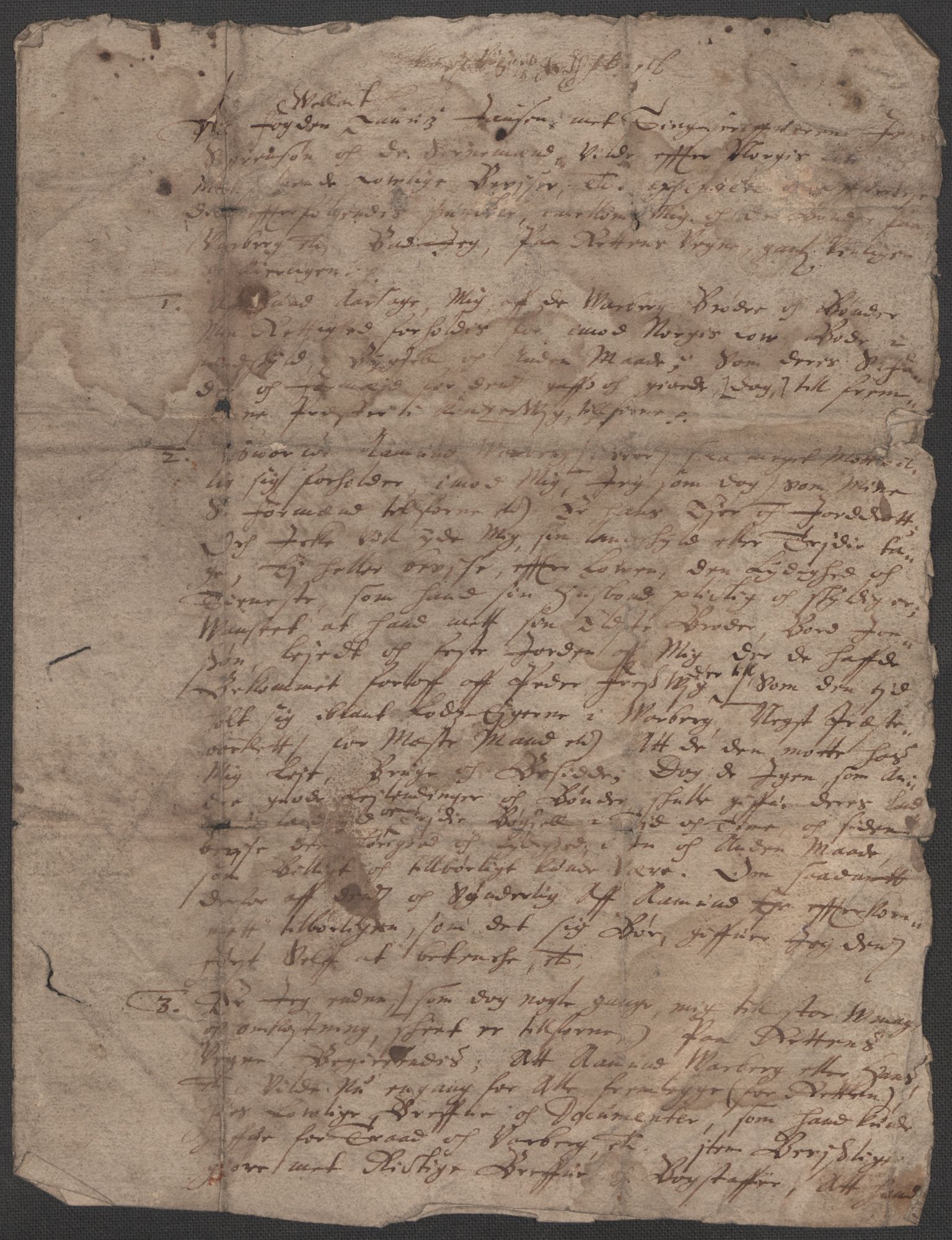 Riksarkivets diplomsamling, AV/RA-EA-5965/F15/L0037: Prestearkiv - Hordaland, 1577-1733, p. 46