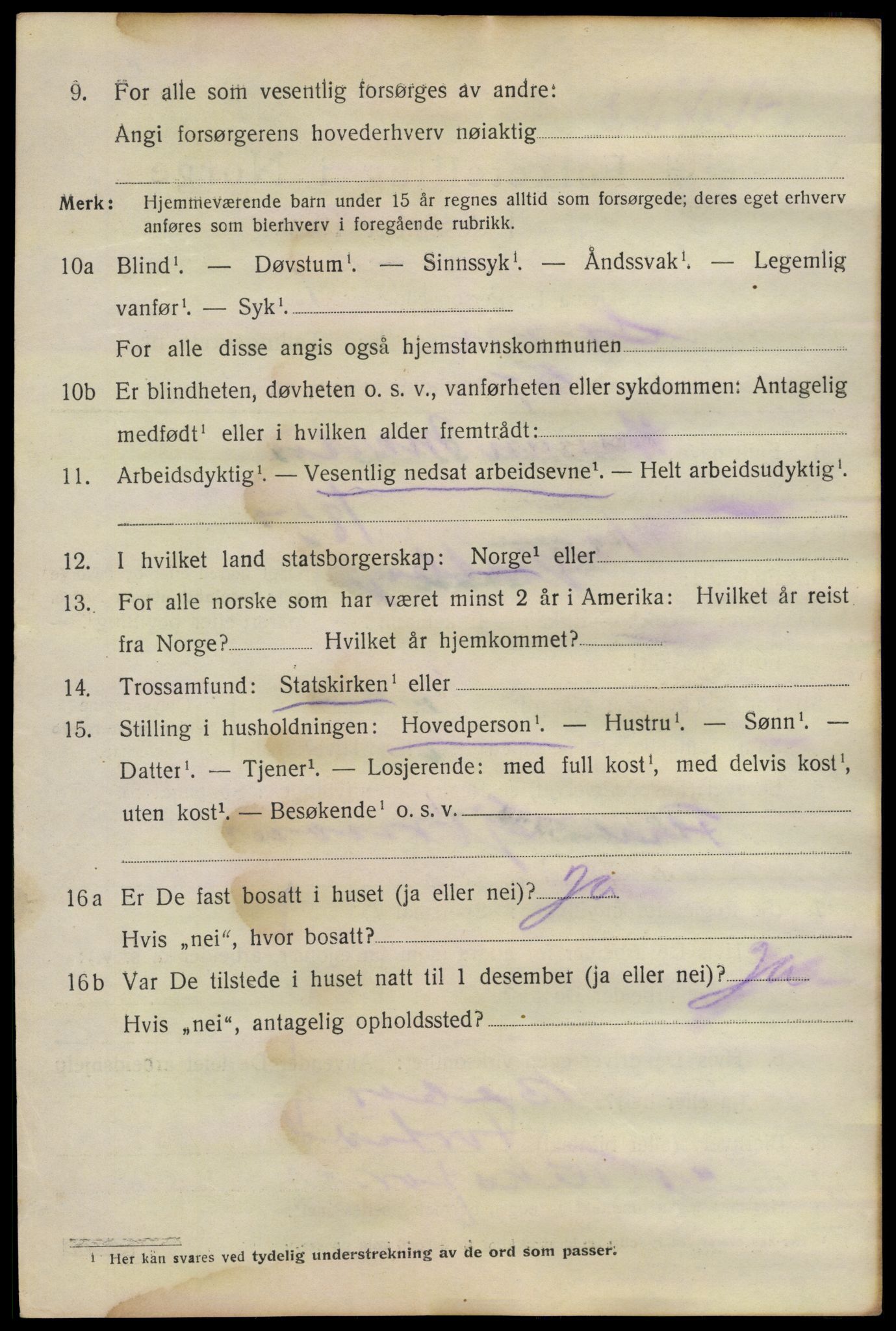 SAO, 1920 census for Son, 1920, p. 1117