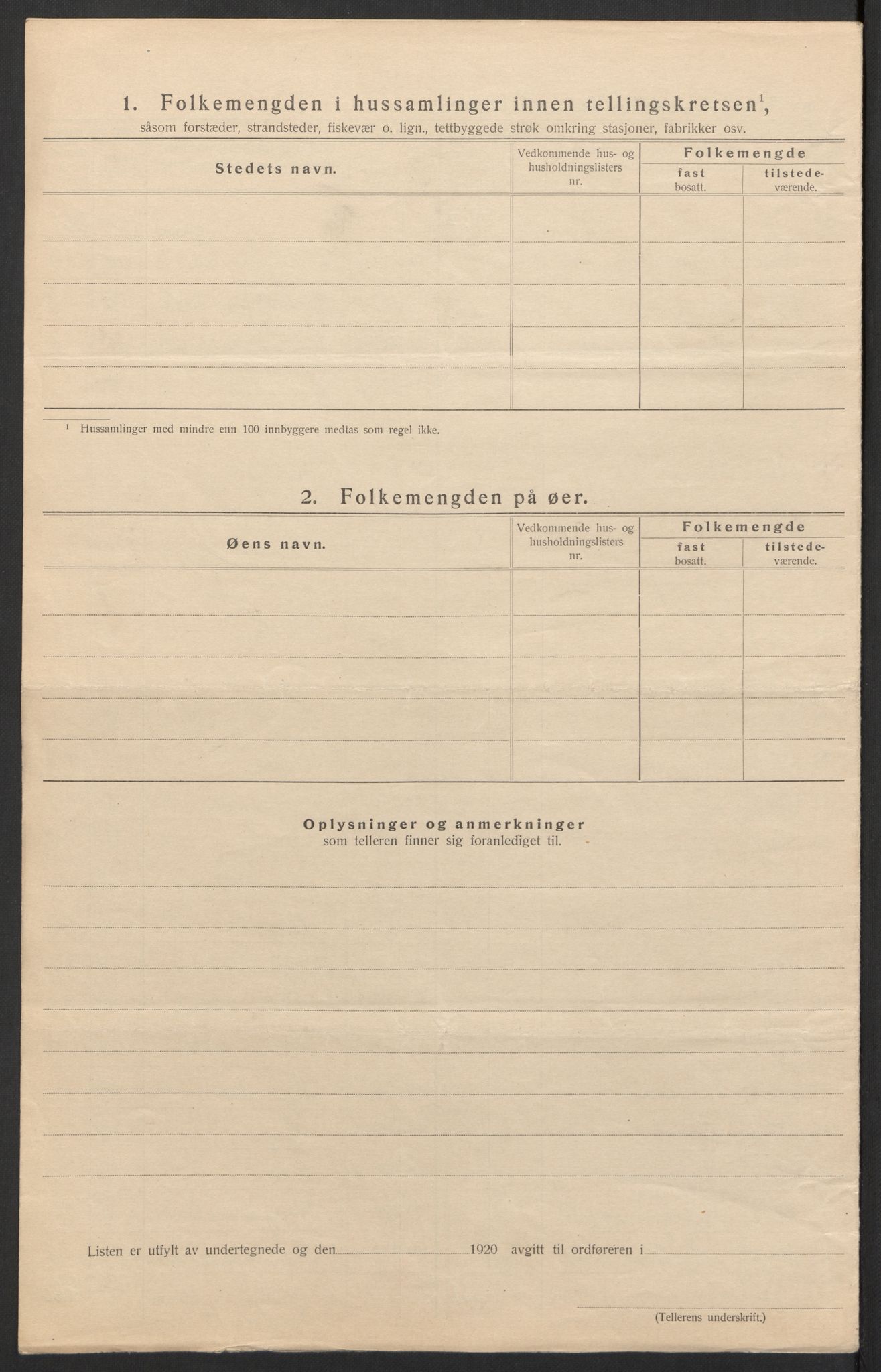 SAH, 1920 census for Furnes, 1920, p. 18