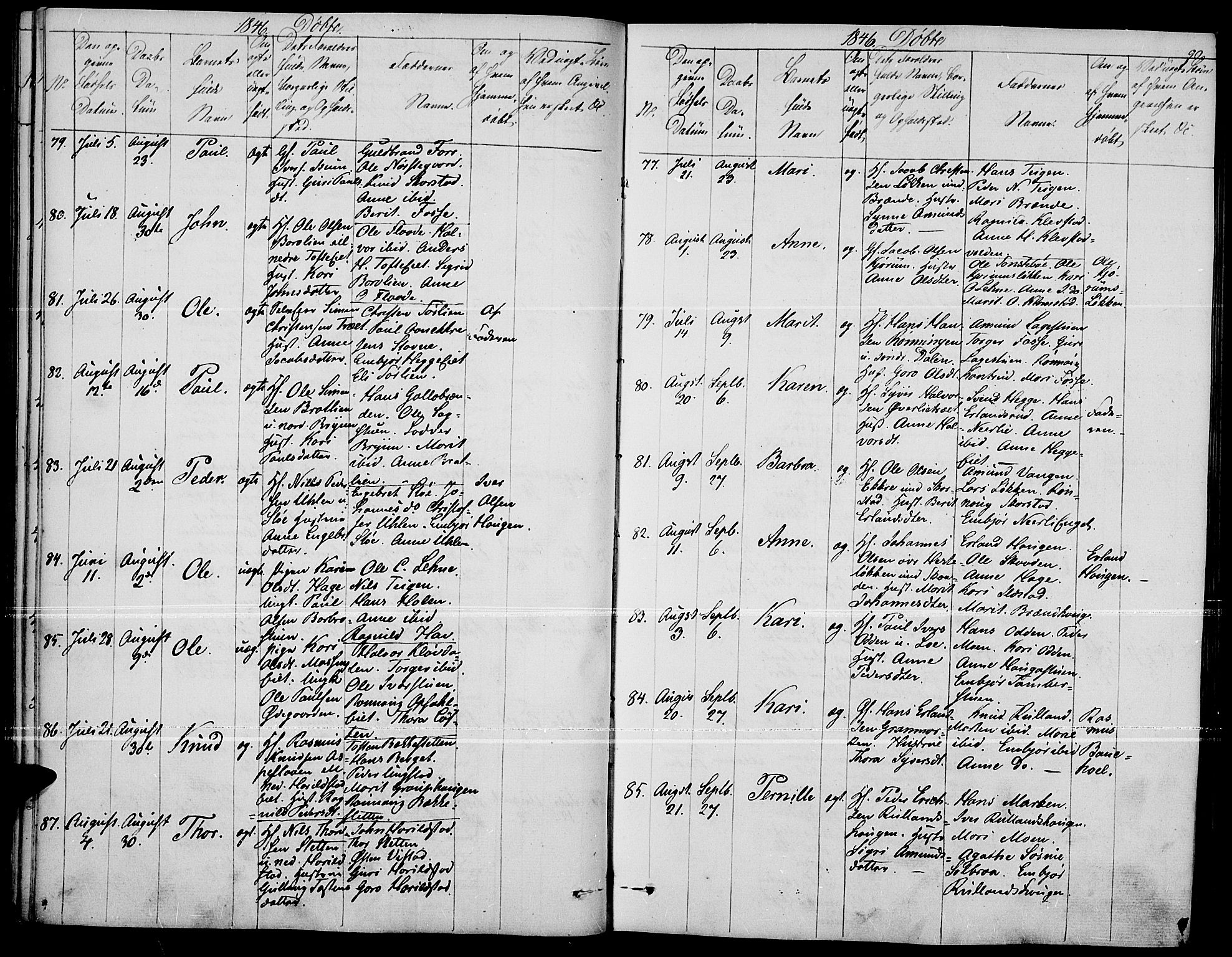 Fron prestekontor, AV/SAH-PREST-078/H/Ha/Haa/L0004: Parish register (official) no. 4, 1839-1848, p. 90