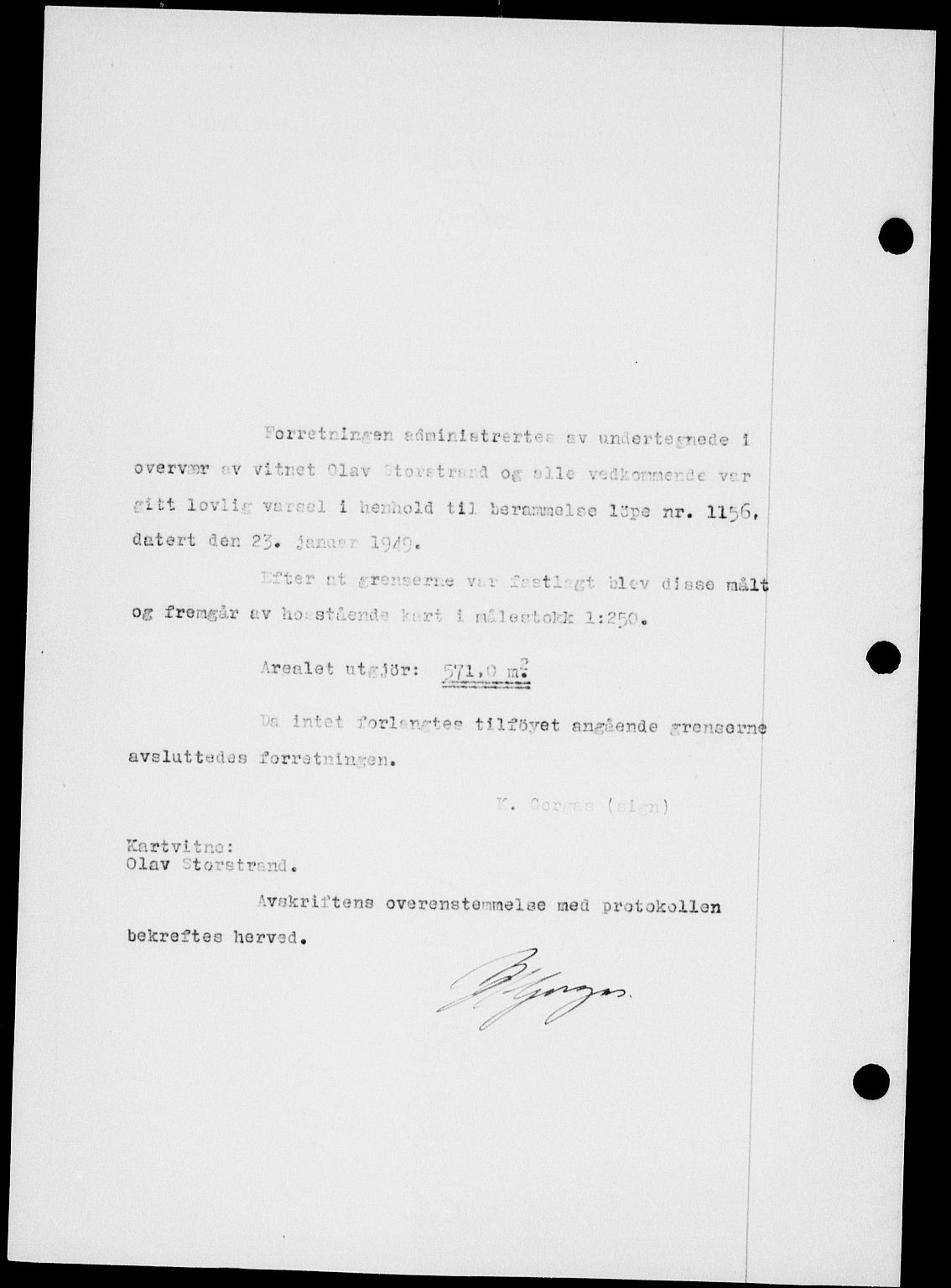 Onsøy sorenskriveri, SAO/A-10474/G/Ga/Gab/L0026: Mortgage book no. II A-26, 1949-1949