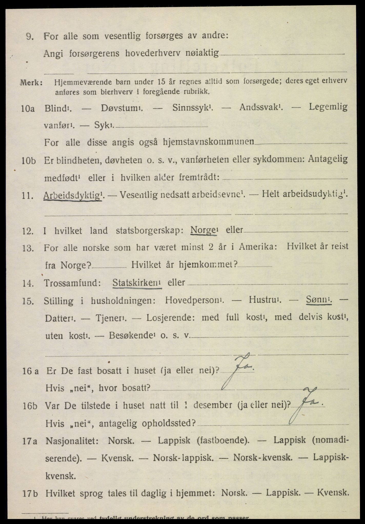 SAT, 1920 census for Bindal, 1920, p. 3830