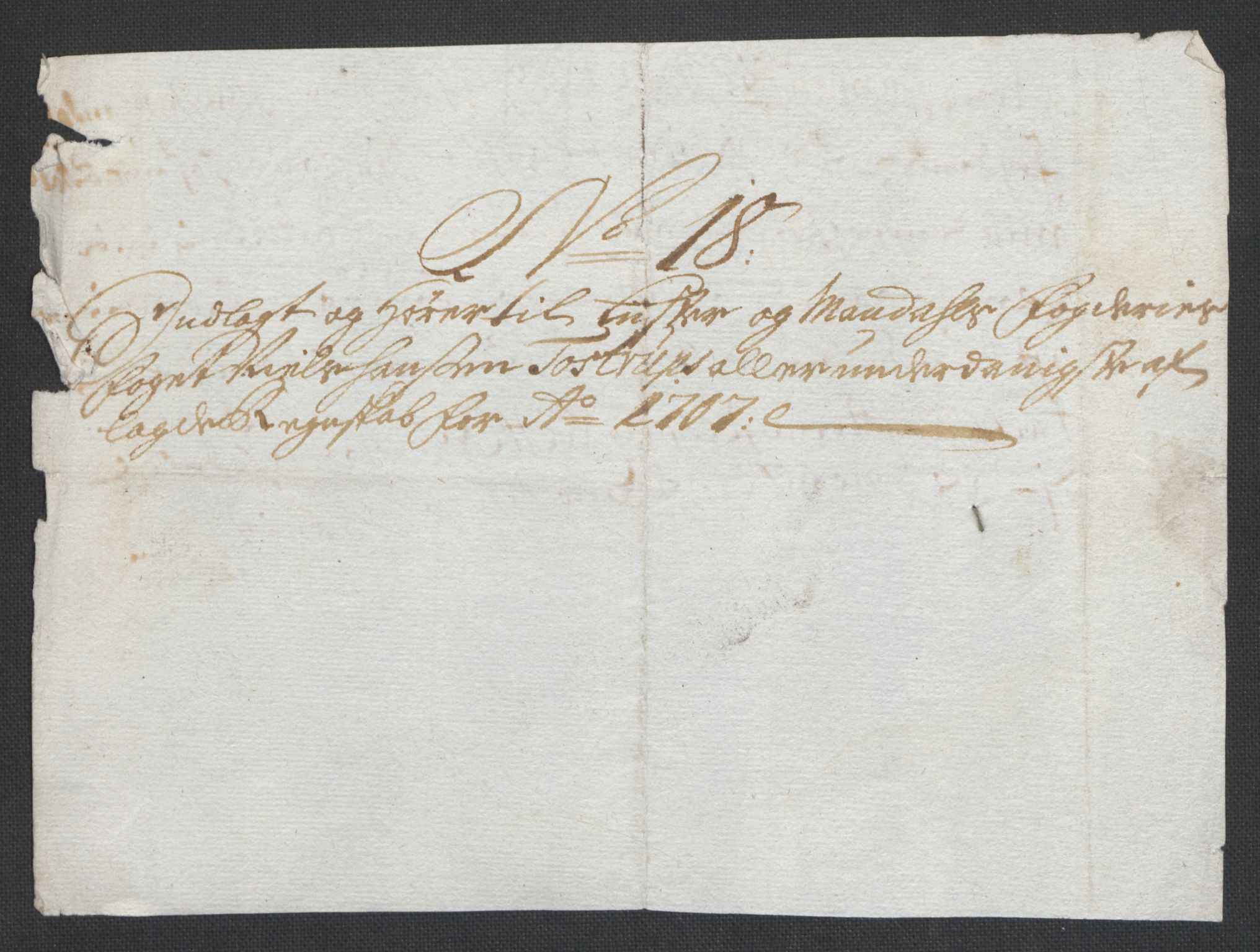 Rentekammeret inntil 1814, Reviderte regnskaper, Fogderegnskap, AV/RA-EA-4092/R43/L2551: Fogderegnskap Lista og Mandal, 1705-1709, p. 480