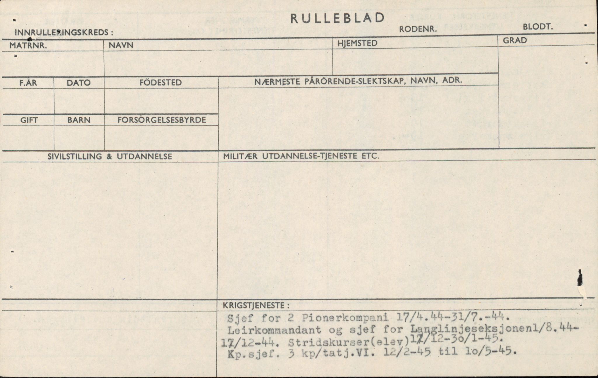 Forsvaret, Forsvarets overkommando/Luftforsvarsstaben, AV/RA-RAFA-4079/P/Pa/L0011: Personellpapirer, 1904, p. 136