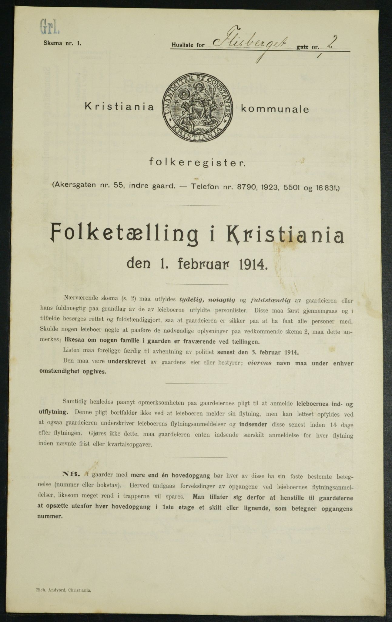 OBA, Municipal Census 1914 for Kristiania, 1914, p. 24759