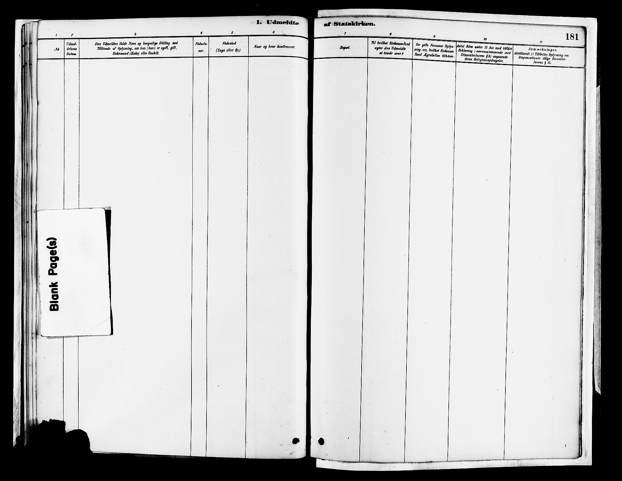 Tysvær sokneprestkontor, AV/SAST-A -101864/H/Ha/Haa/L0007: Parish register (official) no. A 7, 1878-1897, p. 181