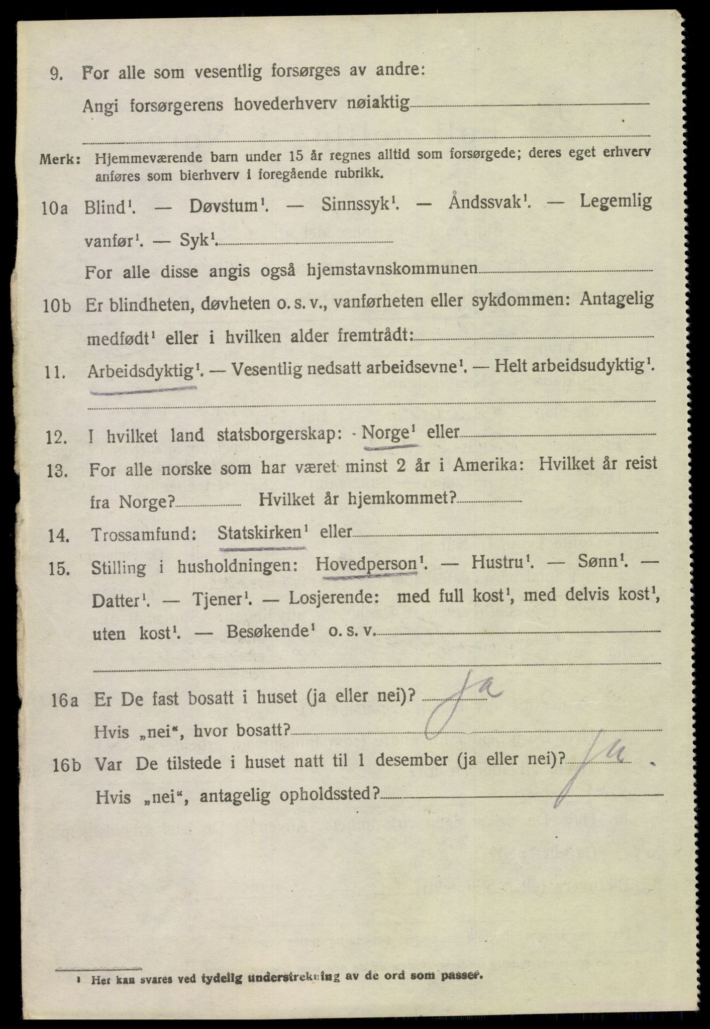 SAH, 1920 census for Åsnes, 1920, p. 3603