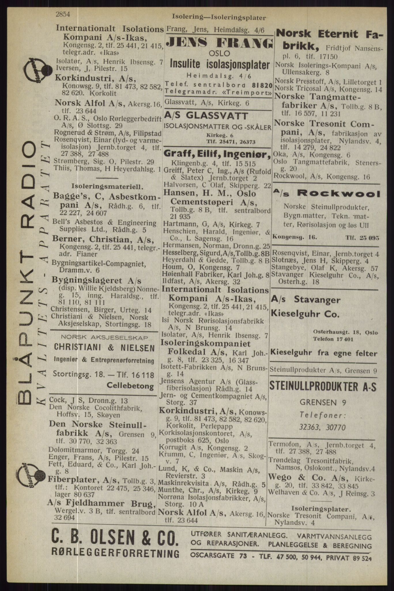 Kristiania/Oslo adressebok, PUBL/-, 1944, p. 2854