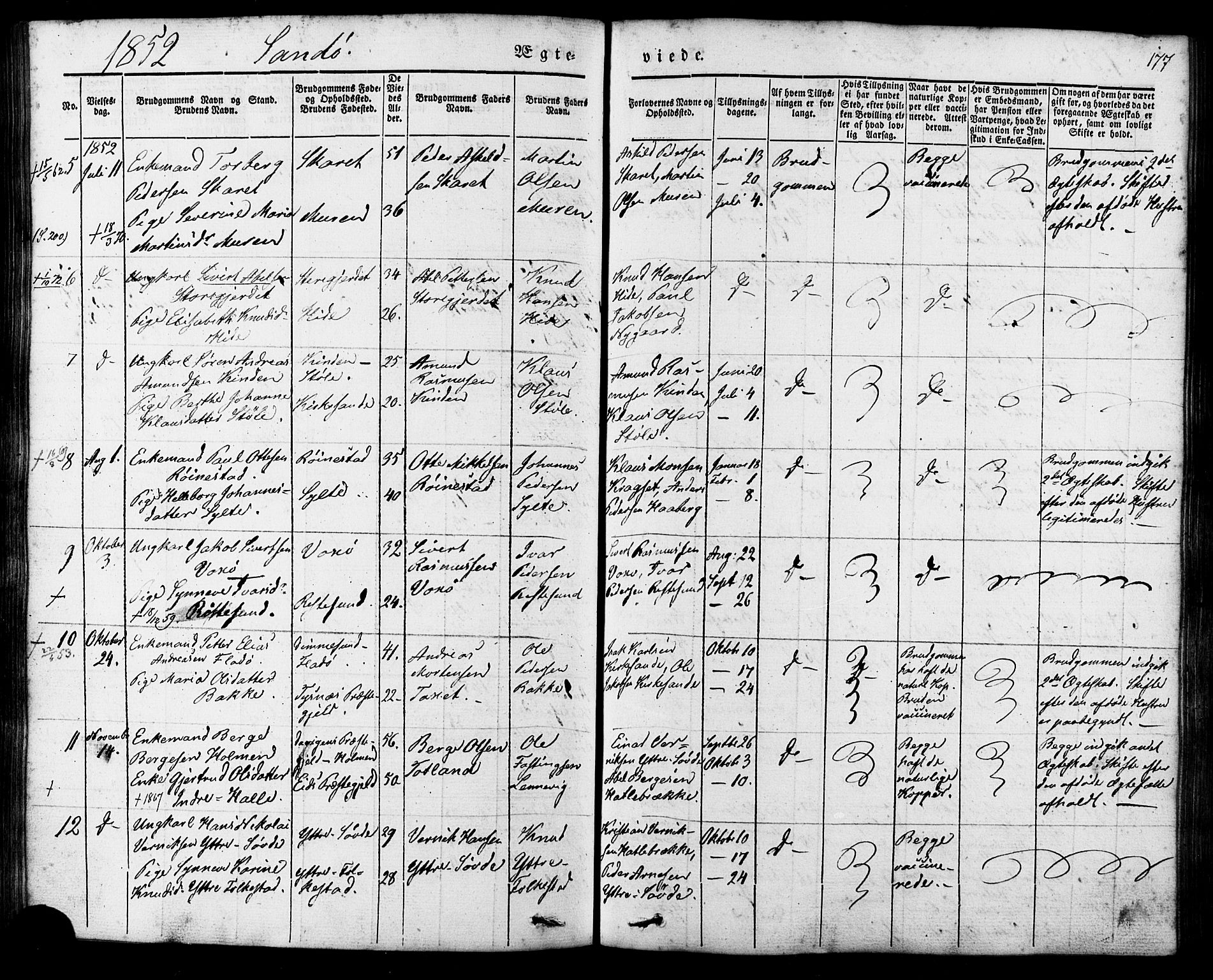 Ministerialprotokoller, klokkerbøker og fødselsregistre - Møre og Romsdal, AV/SAT-A-1454/503/L0034: Parish register (official) no. 503A02, 1841-1884, p. 177