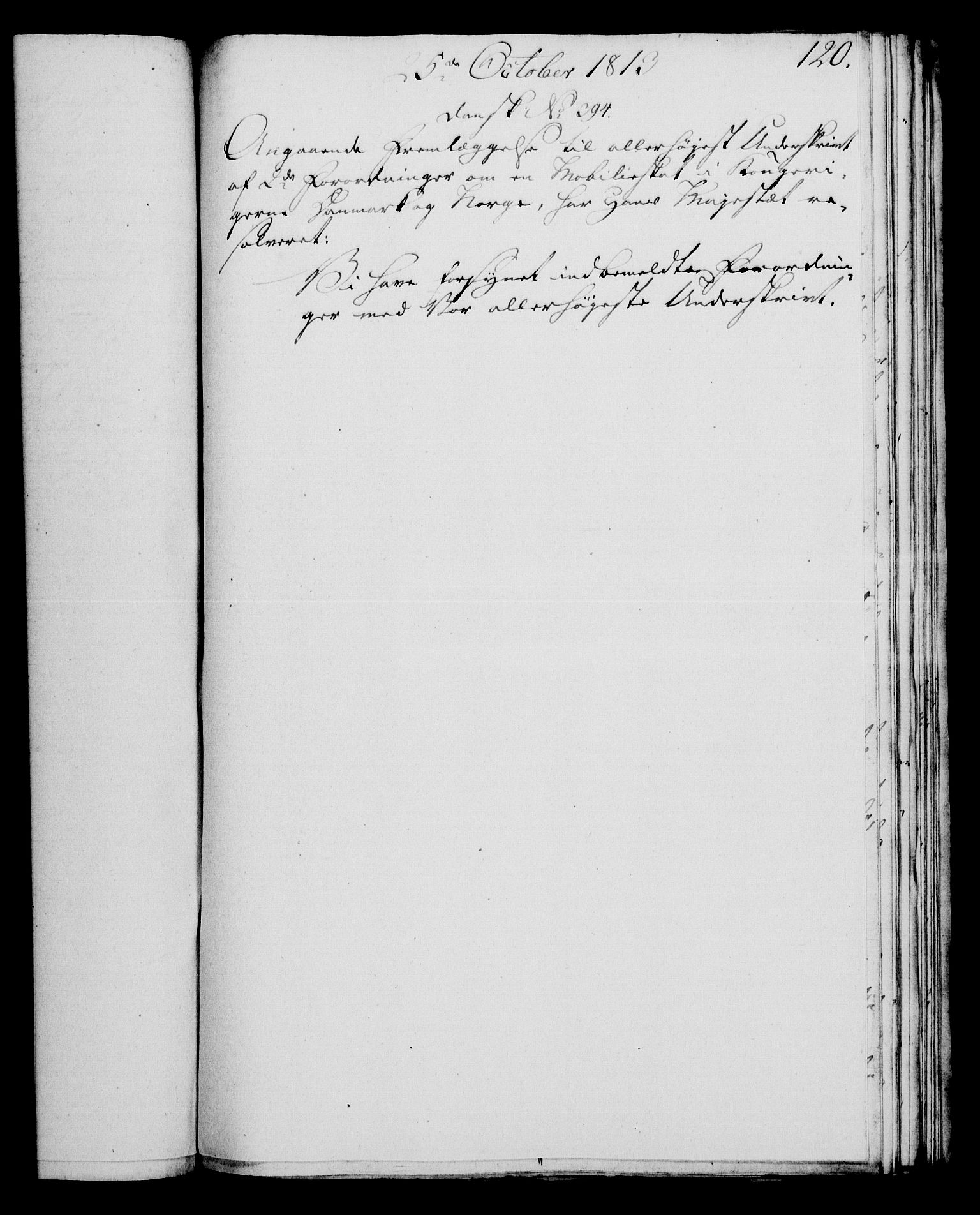 Rentekammeret, Kammerkanselliet, RA/EA-3111/G/Gf/Gfa/L0095: Norsk relasjons- og resolusjonsprotokoll (merket RK 52.95), 1813-1814, p. 495