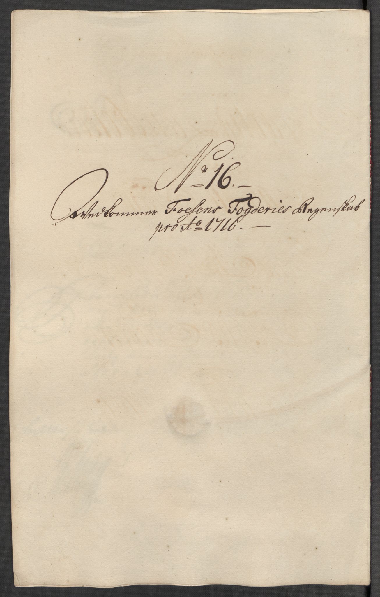 Rentekammeret inntil 1814, Reviderte regnskaper, Fogderegnskap, AV/RA-EA-4092/R57/L3864: Fogderegnskap Fosen, 1716, p. 151