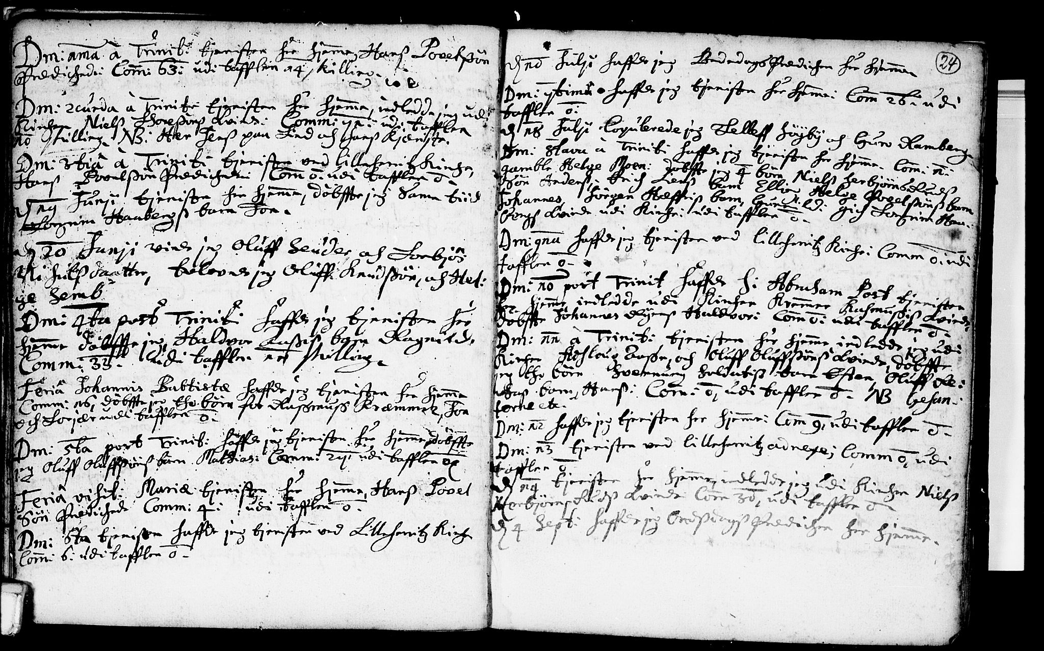 Heddal kirkebøker, AV/SAKO-A-268/F/Fa/L0001: Parish register (official) no. I 1, 1648-1699, p. 24