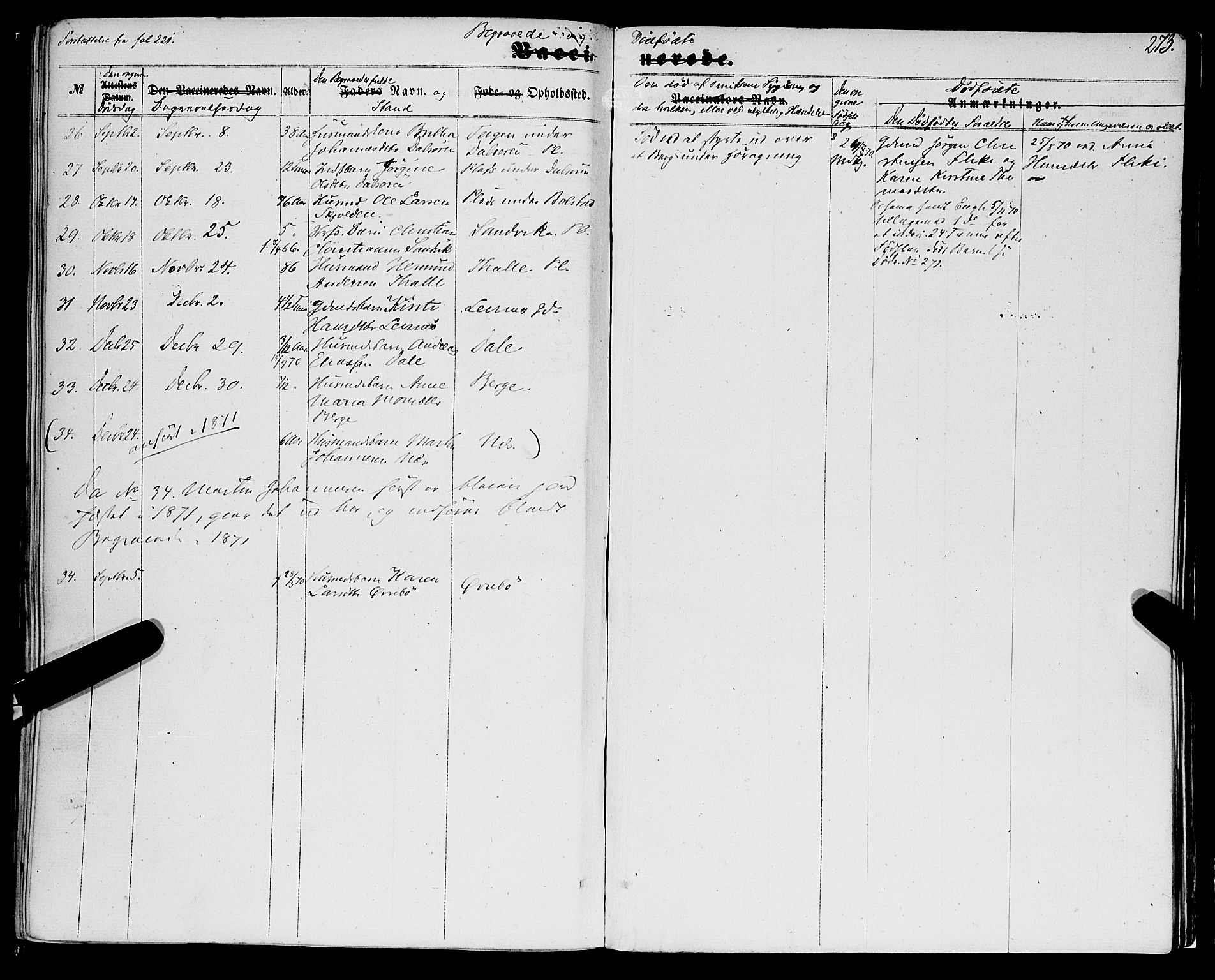 Luster sokneprestembete, SAB/A-81101/H/Haa/Haaa/L0008: Parish register (official) no. A 8, 1860-1870, p. 273