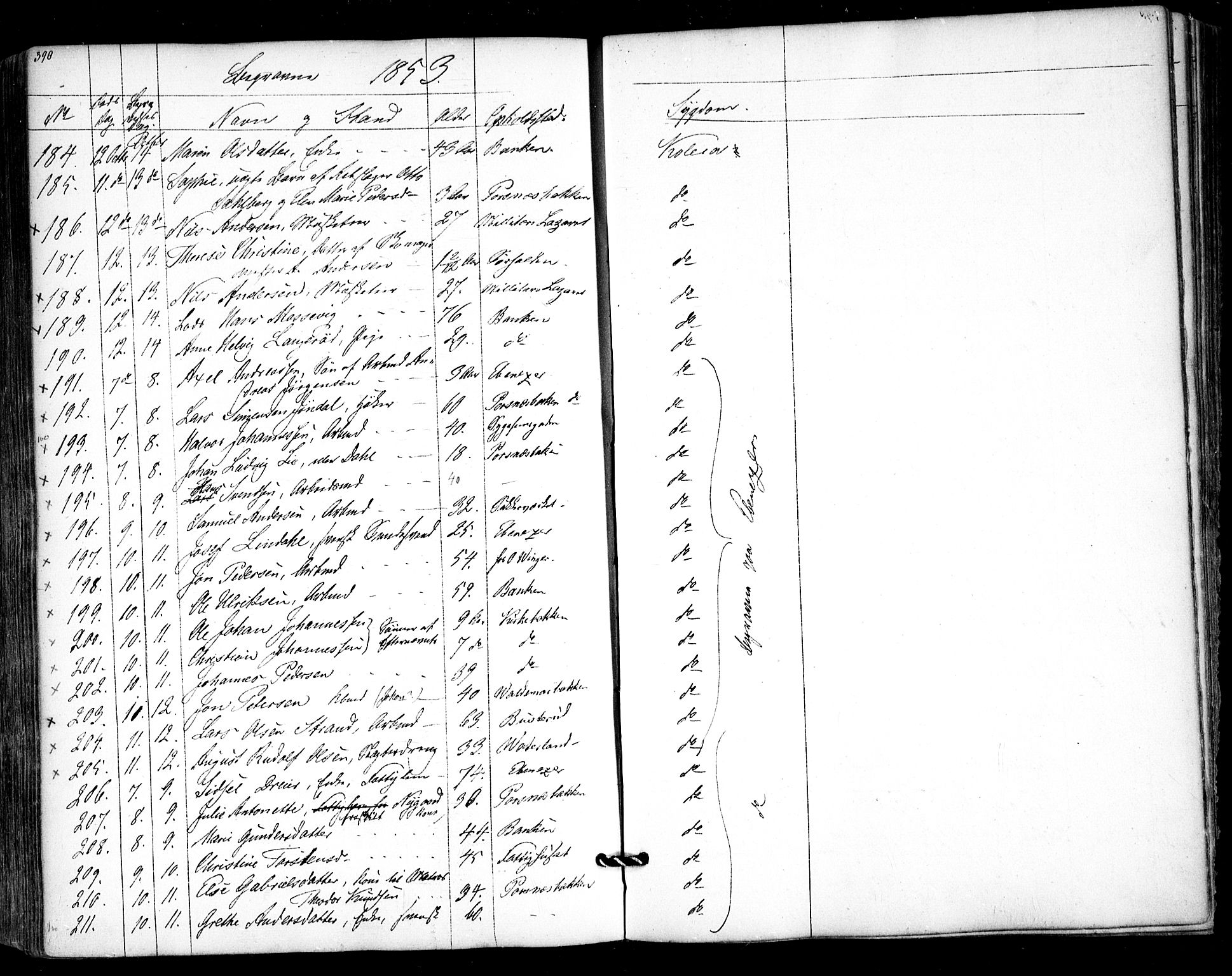 Halden prestekontor Kirkebøker, SAO/A-10909/F/Fa/L0006: Parish register (official) no. I 6, 1845-1856, p. 390