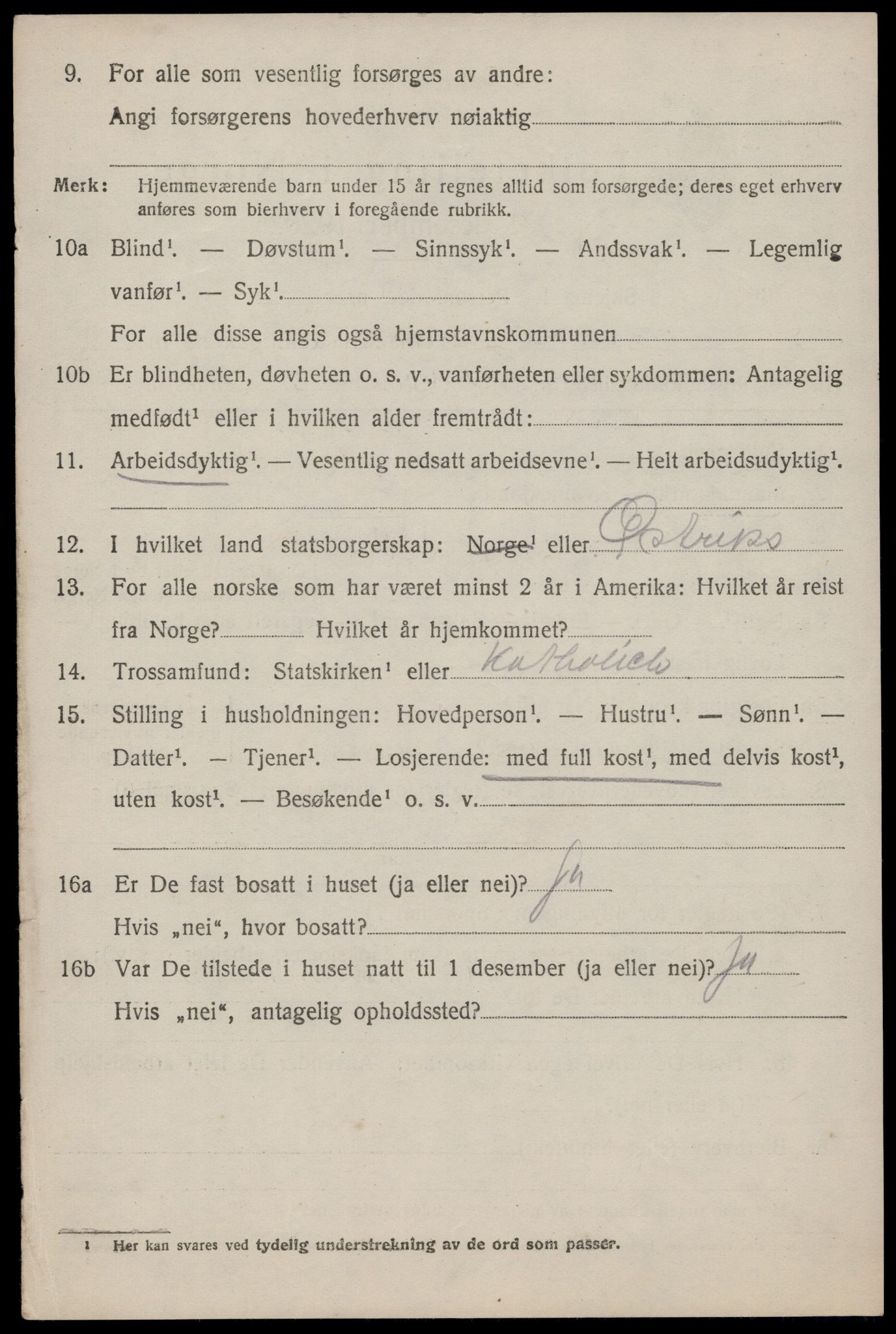 SAST, 1920 census for Strand, 1920, p. 6324