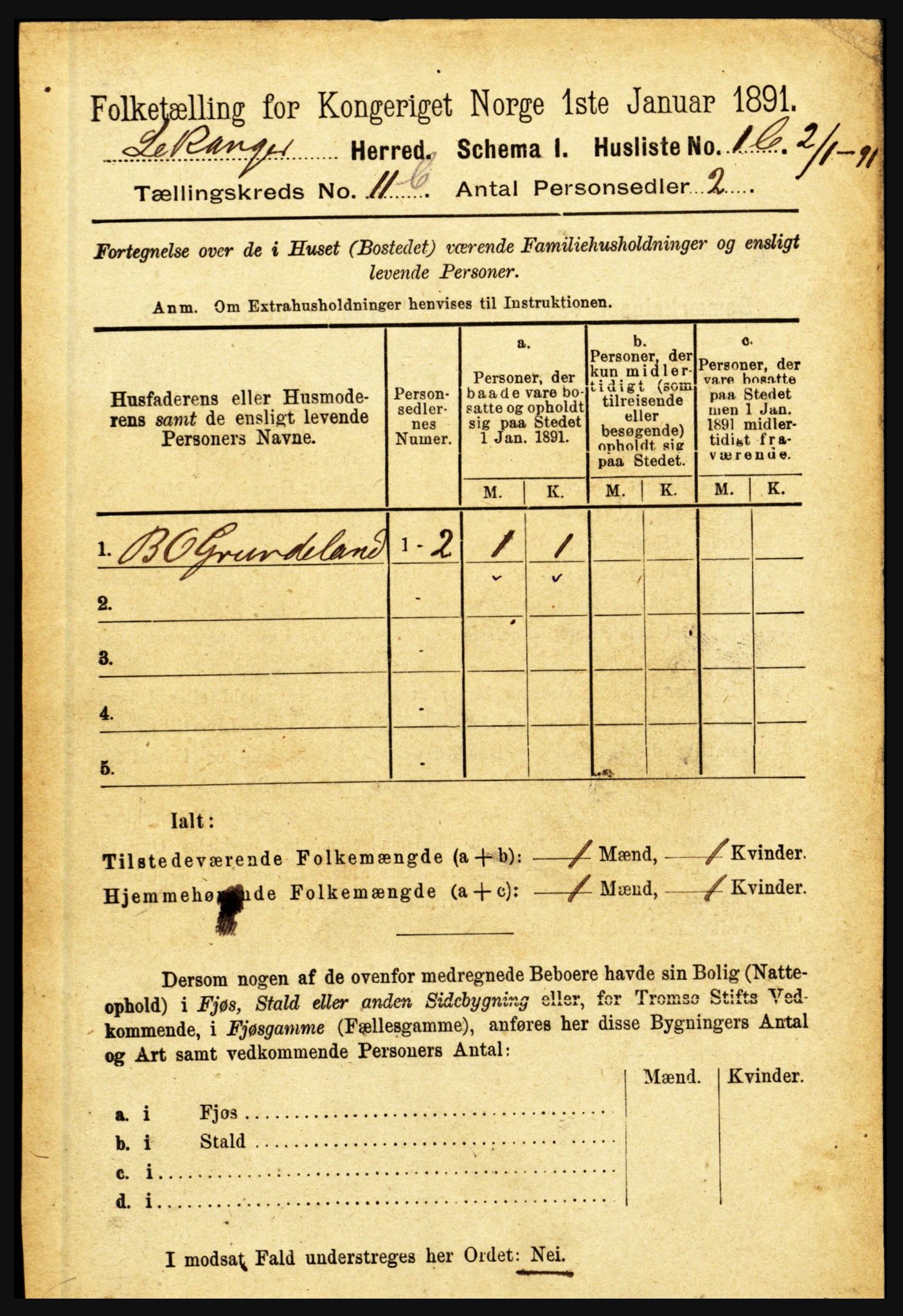 RA, 1891 census for 1419 Leikanger, 1891, p. 2145