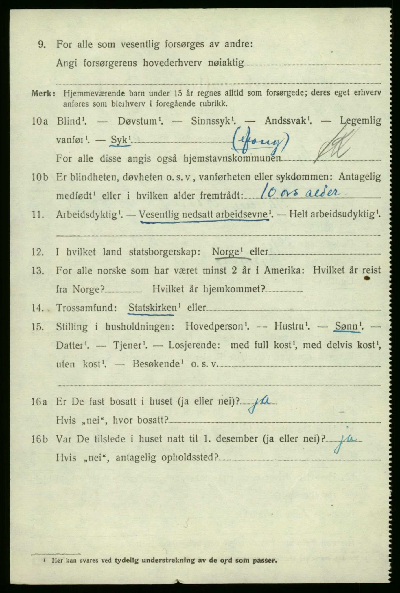 SAB, 1920 census for Kyrkjebø, 1920, p. 738