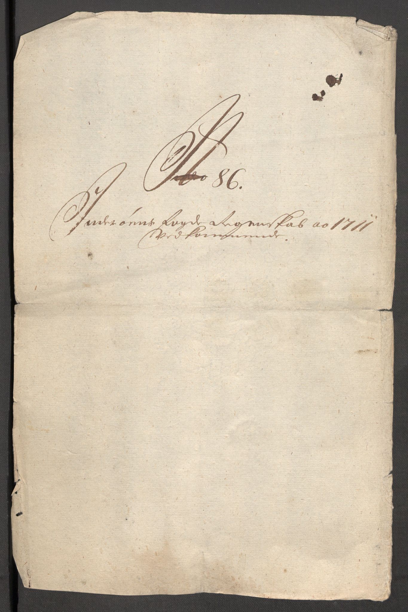 Rentekammeret inntil 1814, Reviderte regnskaper, Fogderegnskap, AV/RA-EA-4092/R63/L4319: Fogderegnskap Inderøy, 1711, p. 477