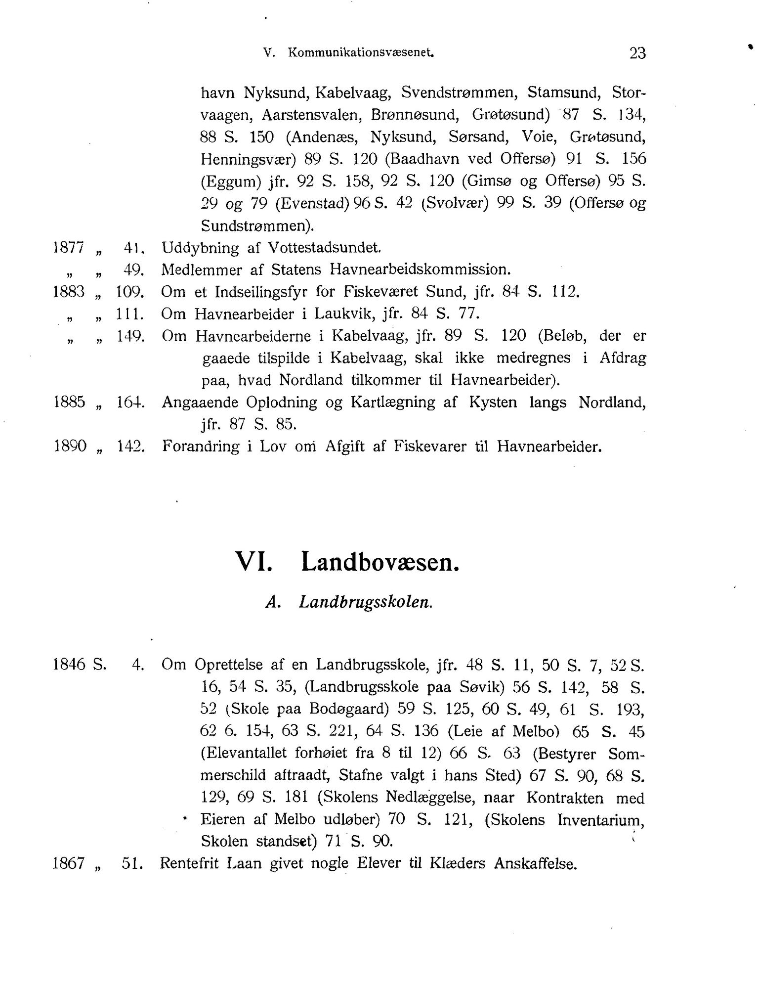 Nordland Fylkeskommune. Fylkestinget, AIN/NFK-17/176/A/Ac/L0001: Fylkestingsforhandlinger 1838-1899, 1838-1899, p. 23