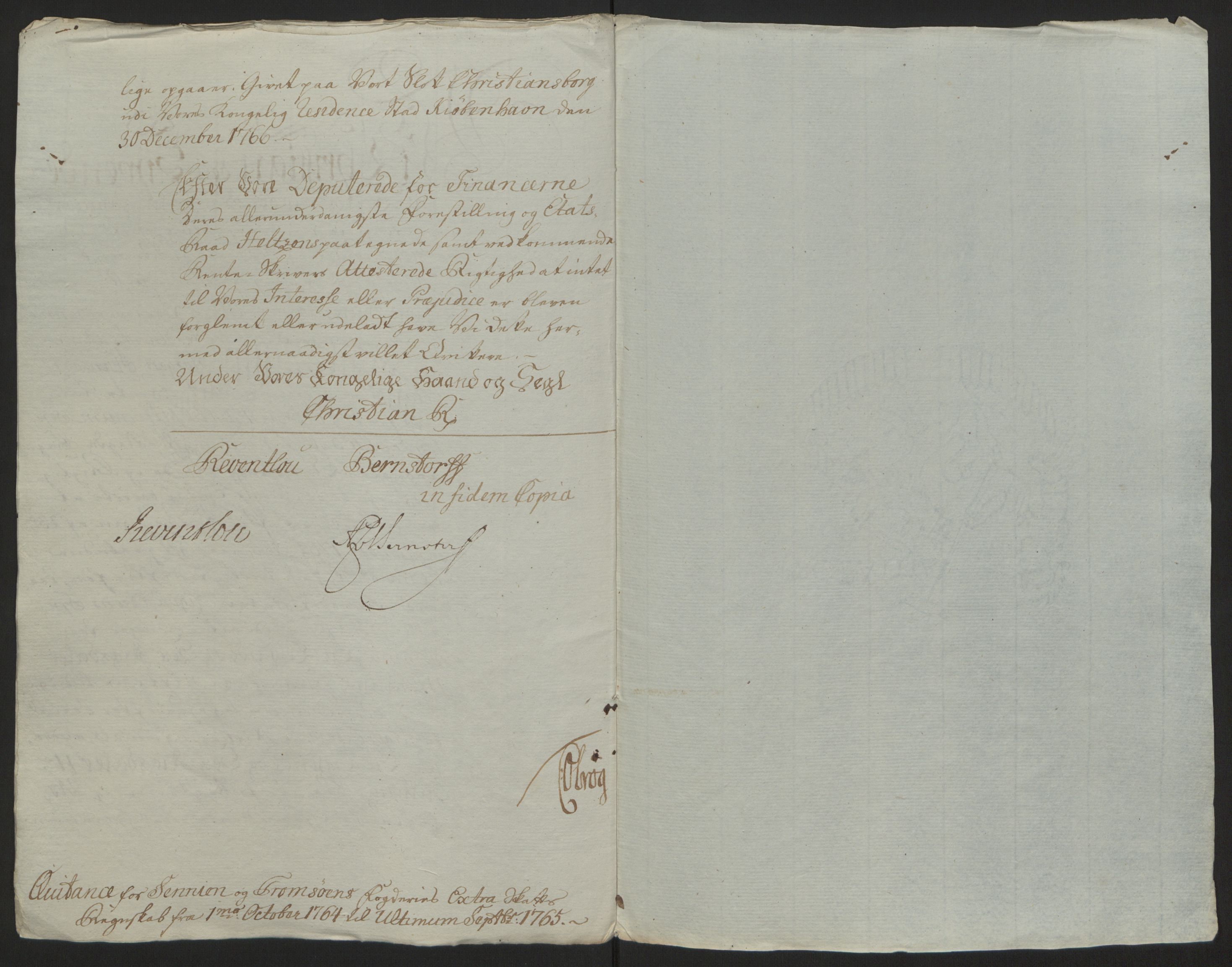 Rentekammeret inntil 1814, Reviderte regnskaper, Fogderegnskap, AV/RA-EA-4092/R68/L4845: Ekstraskatten Senja og Troms, 1762-1765, p. 494