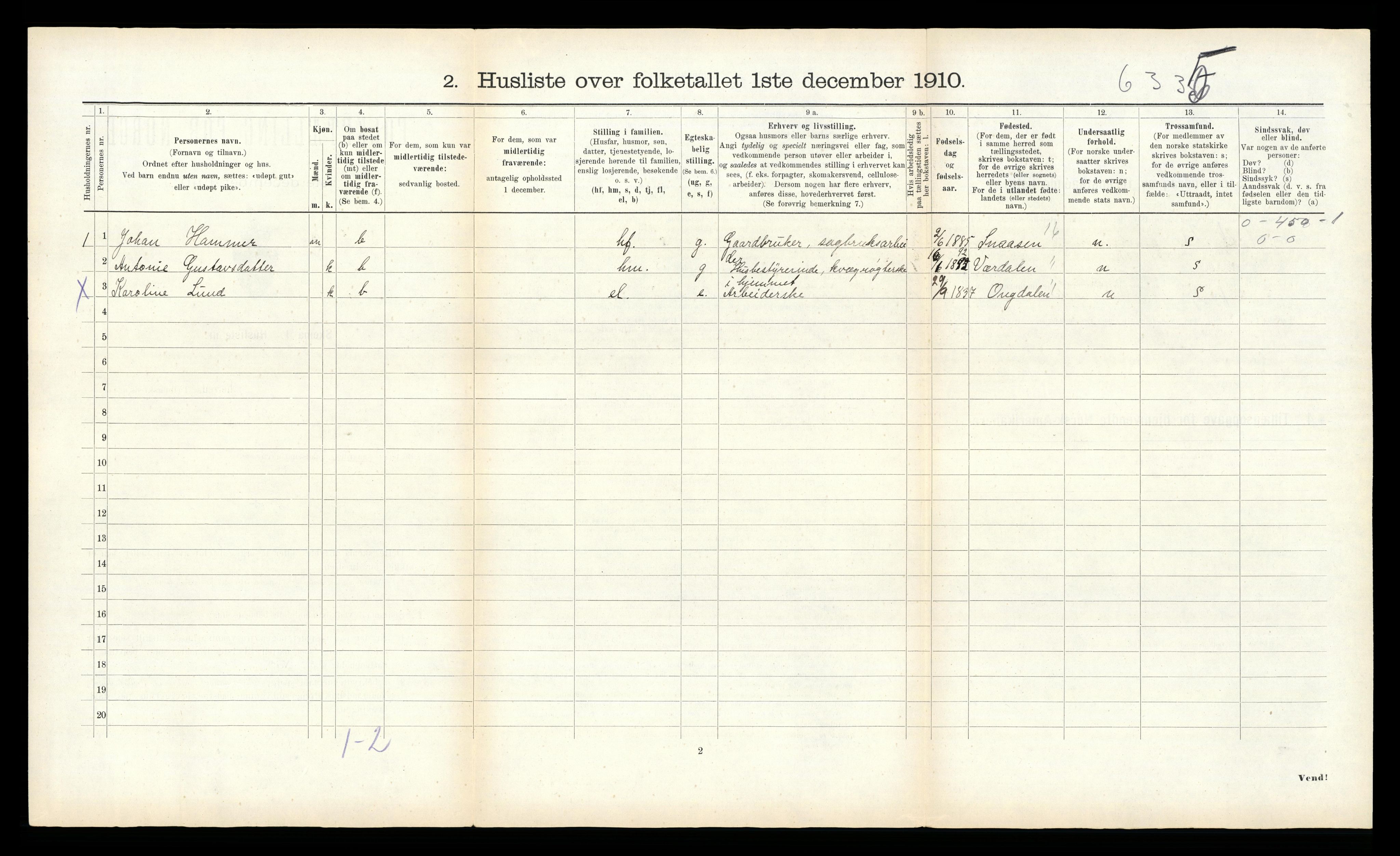 RA, 1910 census for Egge, 1910, p. 388