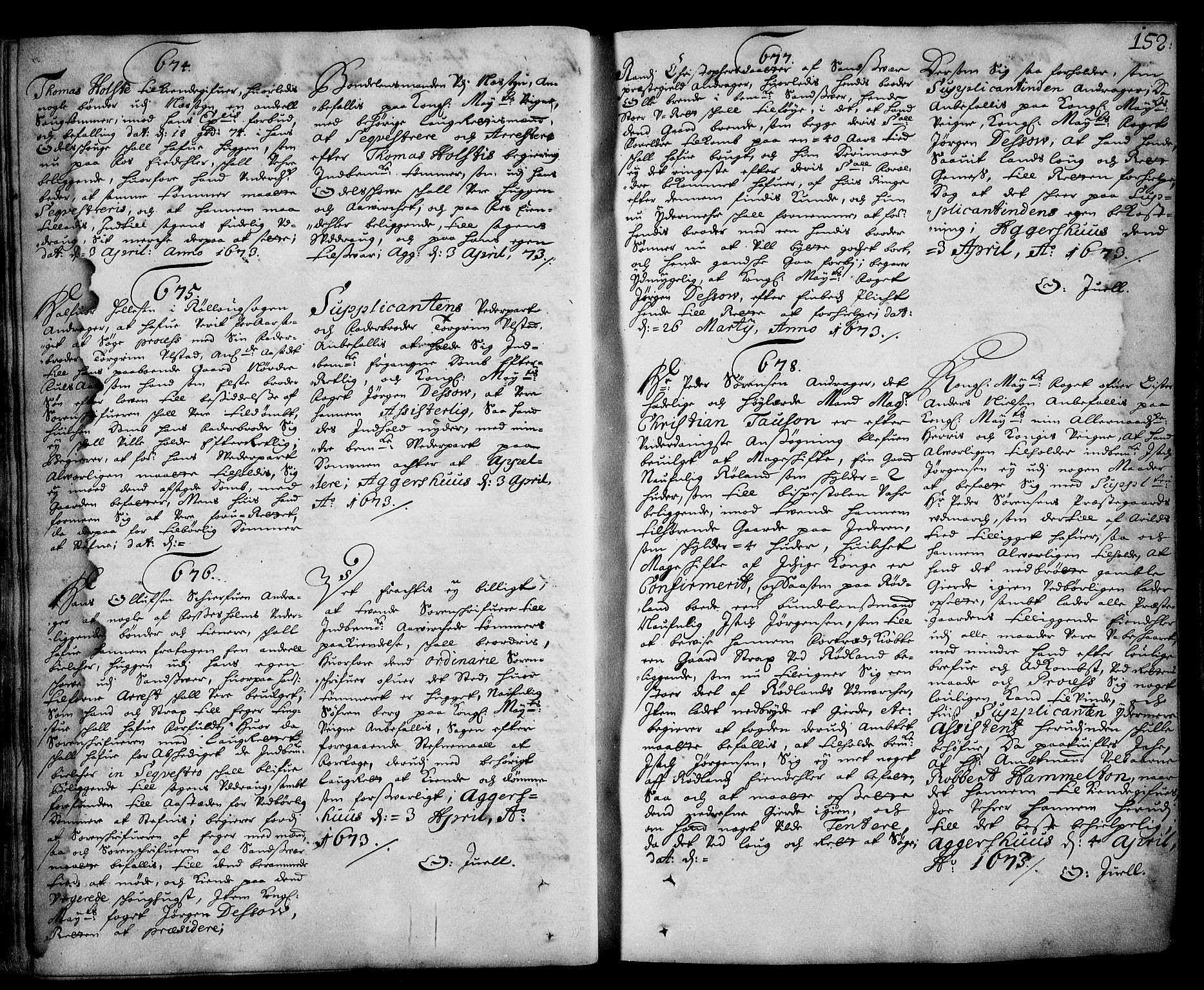 Stattholderembetet 1572-1771, AV/RA-EA-2870/Ad/L0003: Supplikasjons- og resolusjonsprotokoll, 1671-1682, p. 151b-152a