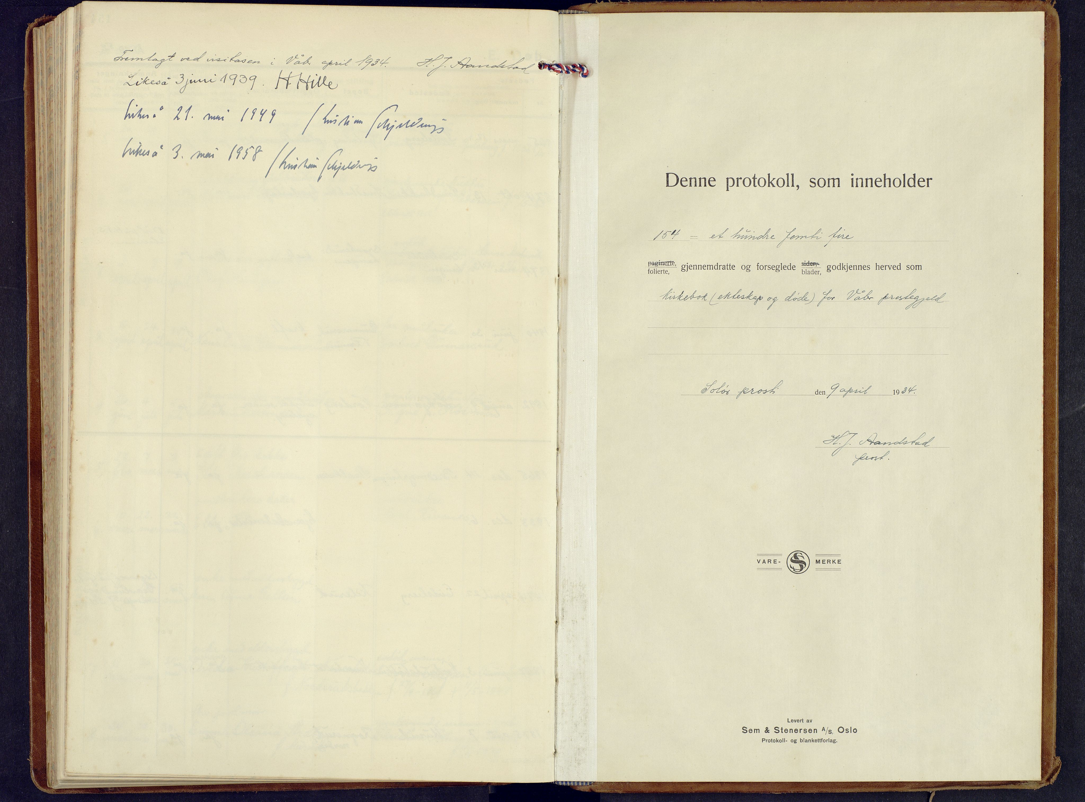 Våler prestekontor, Hedmark, SAH/PREST-040/H/Ha/Haa/L0012: Parish register (official) no. 12, 1933-1952