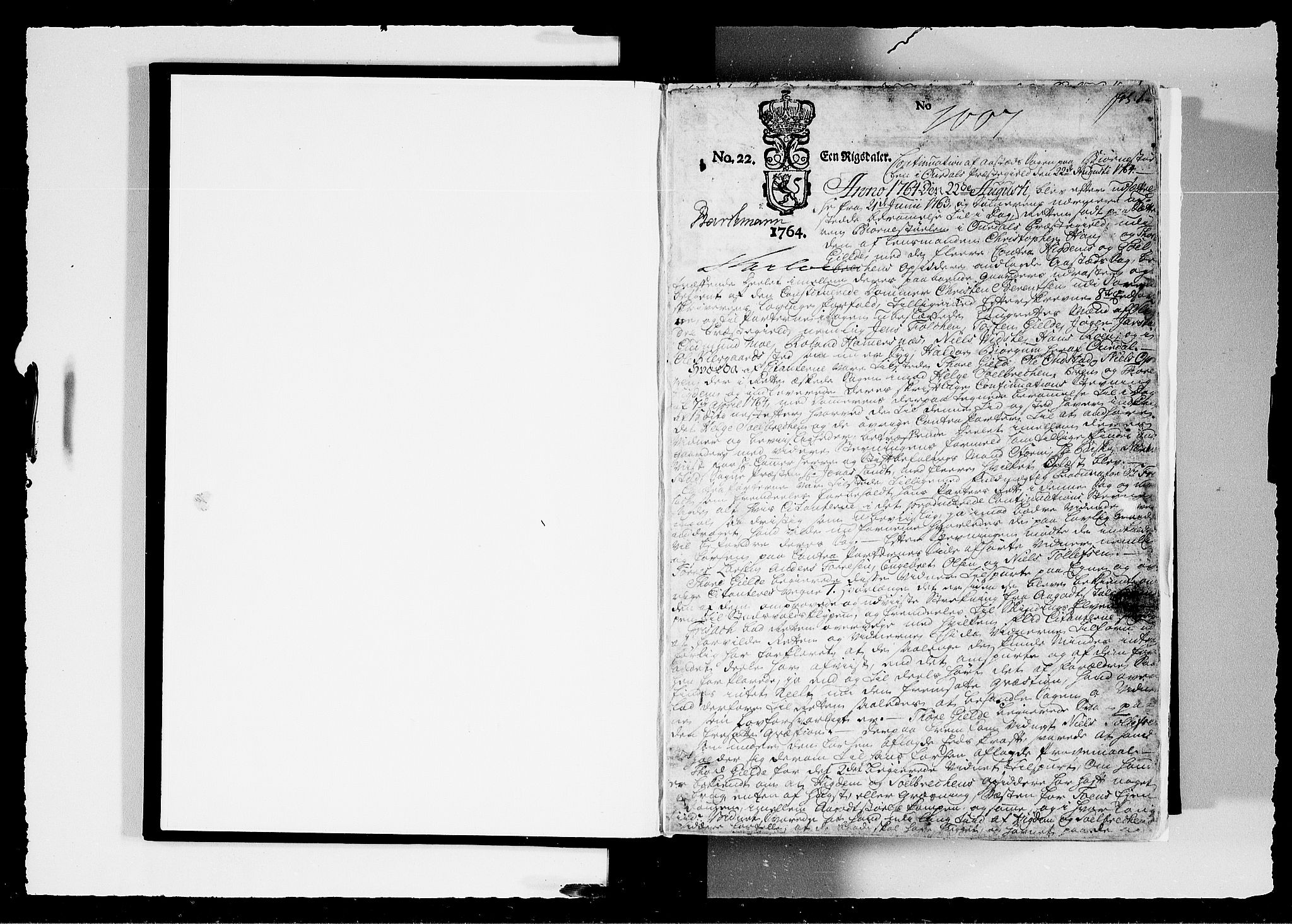 Hadeland, Land og Valdres sorenskriveri, SAH/TING-028/G/Gb/L0070: Tingbok - Valdres, 1764-1767, p. 1