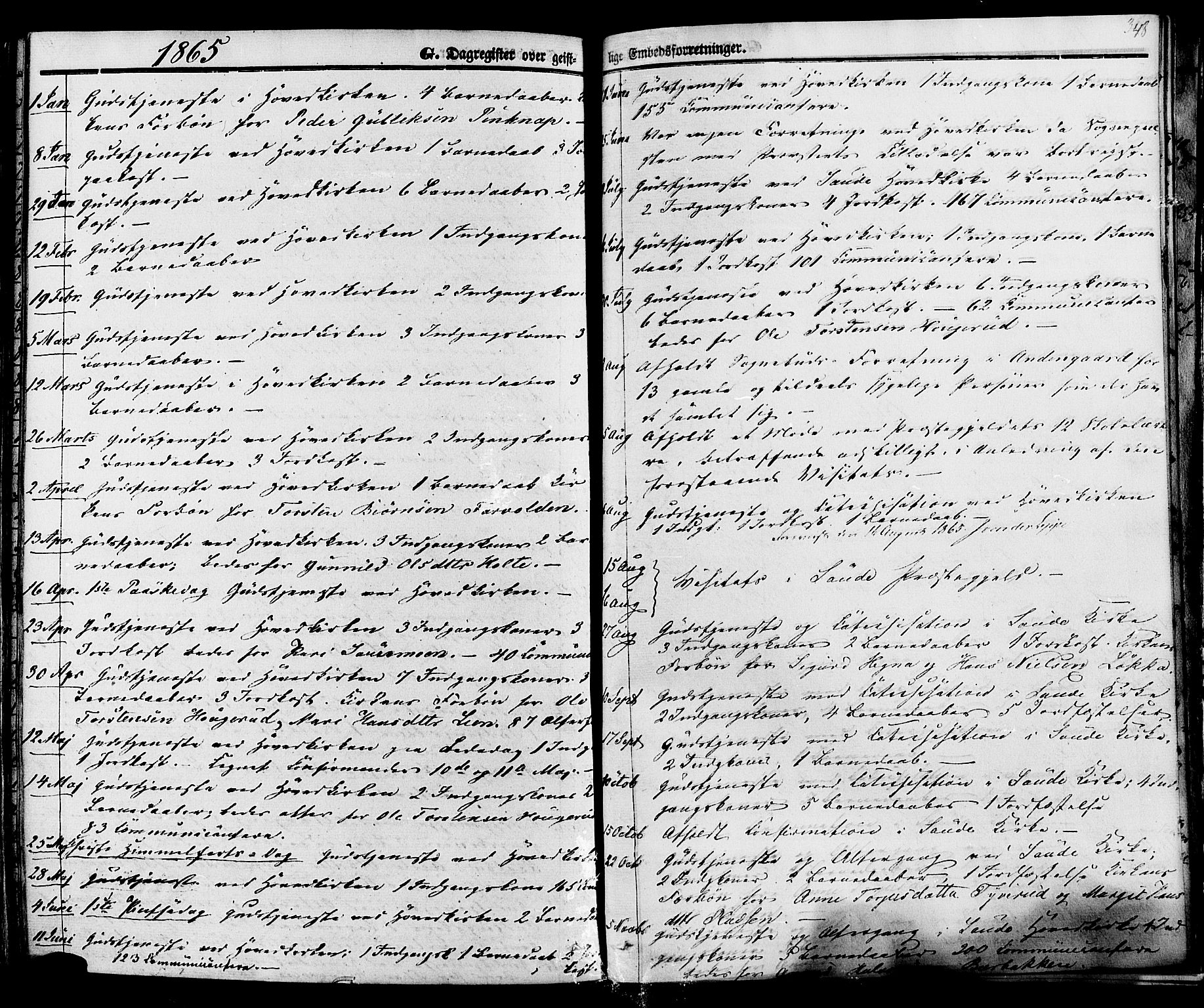 Sauherad kirkebøker, SAKO/A-298/F/Fa/L0007: Parish register (official) no. I 7, 1851-1873, p. 348