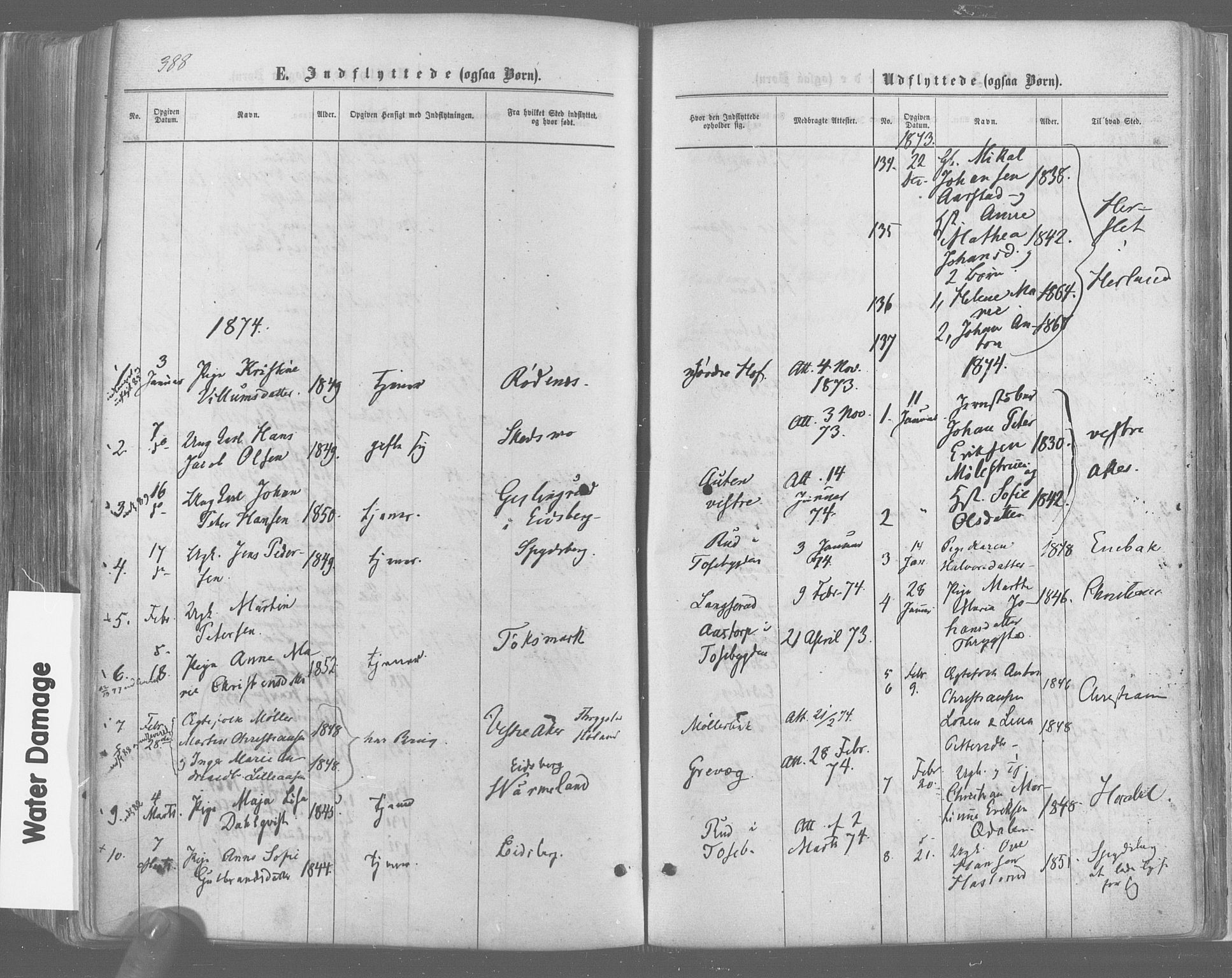 Trøgstad prestekontor Kirkebøker, SAO/A-10925/F/Fa/L0009: Parish register (official) no. I 9, 1865-1877, p. 388