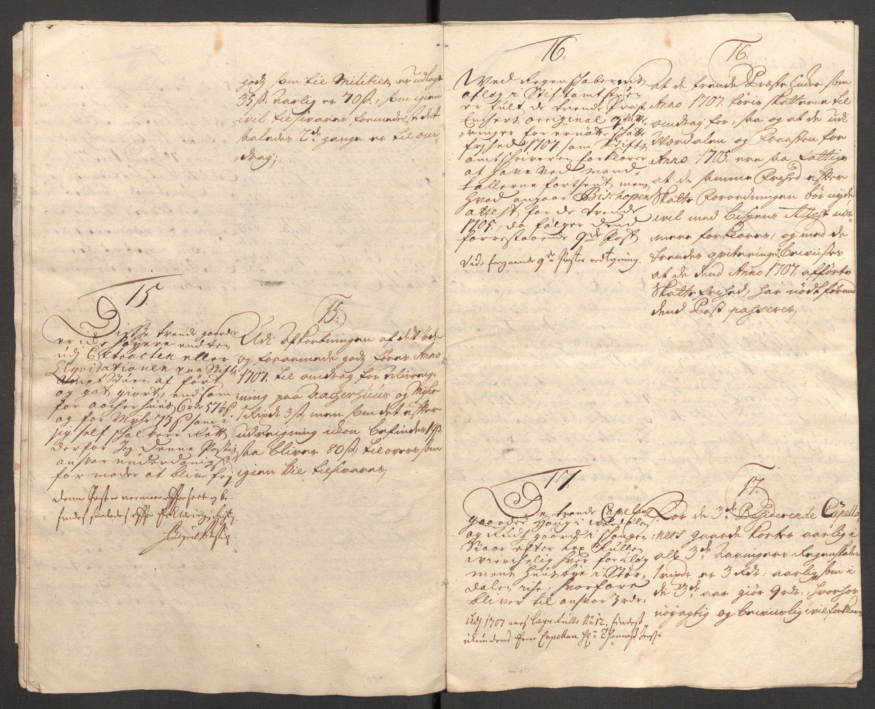 Rentekammeret inntil 1814, Reviderte regnskaper, Fogderegnskap, AV/RA-EA-4092/R62/L4197: Fogderegnskap Stjørdal og Verdal, 1707, p. 312